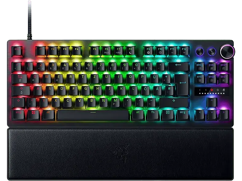 RAZER Huntsman V3 Pro Tenkeyless Gaming Tastatur, Analog Optical Switch Gen-2, USB-C, Chroma RGB, qwertz, Schwarz
