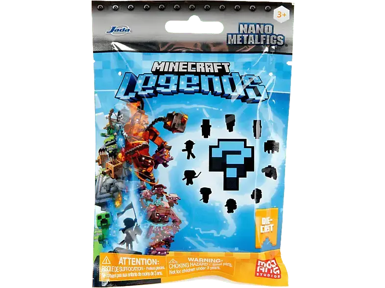 Simba Minecraft Legends Nanofigs Blind Pack, 4 cm, Einzelartikel; Sammelfiguren