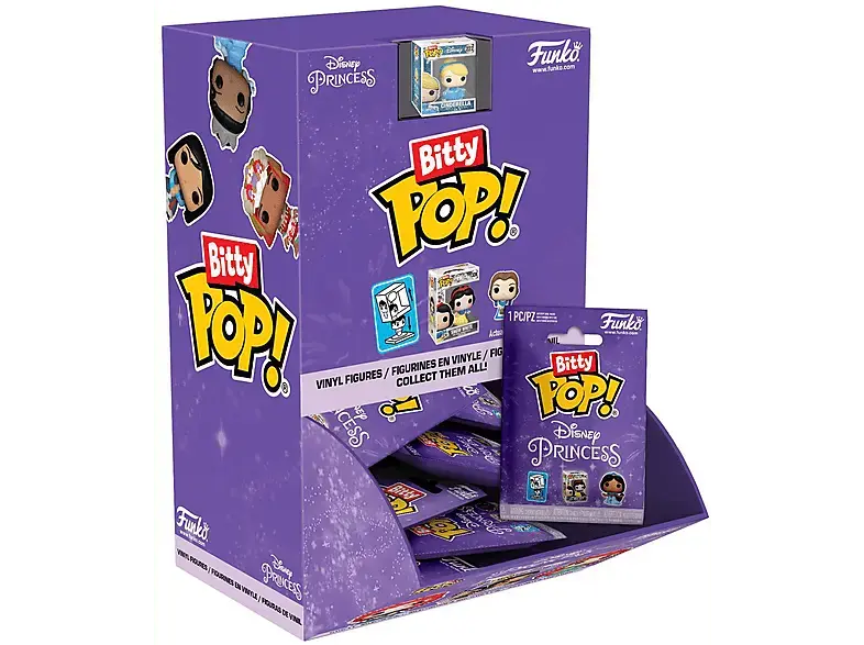 Disney Prinzessin Bitty Pop, 3 cm Einzelartikel; Sammelfigur