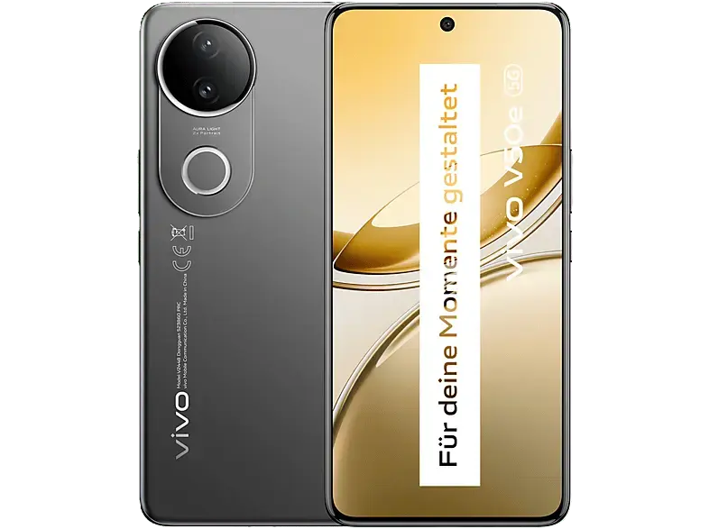 Vivo V50e 5G 256 GB, Satin Black, Dual SIM