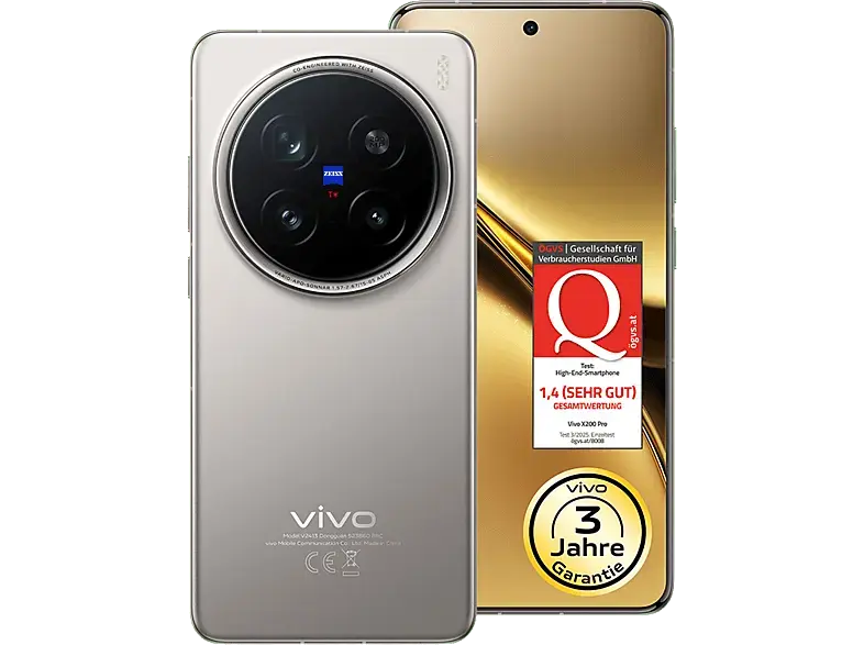 Vivo X200 Pro 5G 512 GB, Titanium, Dual SIM