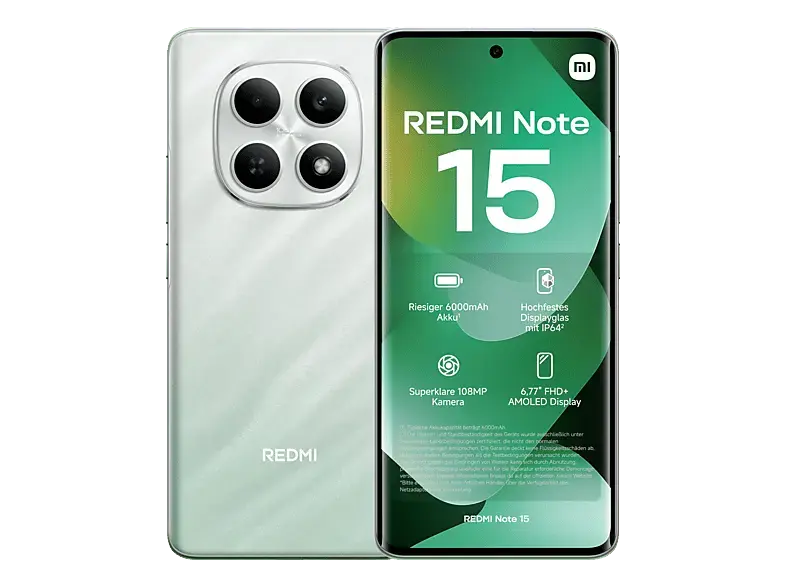 Xiaomi Redmi Note 15, LTE, 128 GB, Forest Green, Dual SIM