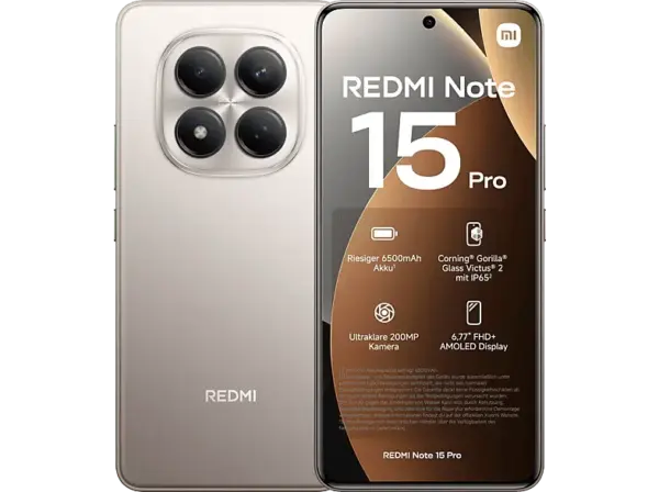 Xiaomi Redmi Note 15 Pro, LTE, 256 GB, Titanium, Dual SIM
