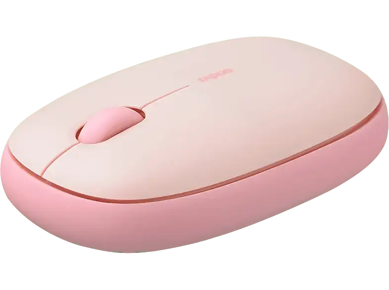 RAPOO M660 Silent Maus, Bluetooth 5.0, 1300 dpi, 3-Tasten, USB 3.0, Rosa
