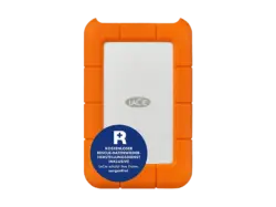 LACIE 500 GB Rugged Mini SSD Festplatte, Extern, USB-C 3.2 Gen 2x2, Bis 2000 MB/s, IP54, Orange