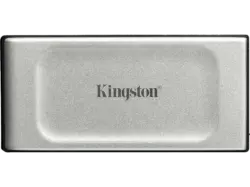 KINGSTON 1TB SSD Festplatte XS2000 Portable, USB-C 3.2, Extern, R2000/W2000, Silber/Schwarz