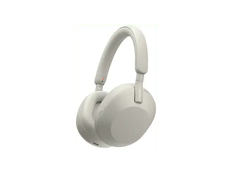 Sony WH-1000XM5 Kabelloser Premium-Over-Ear-Kopfh&ouml;rer mit Noise Cancelling, Hi-Res Audio, bis zu 30 Stunden Akkulaufzeit, inklusive Hardcase - Silber