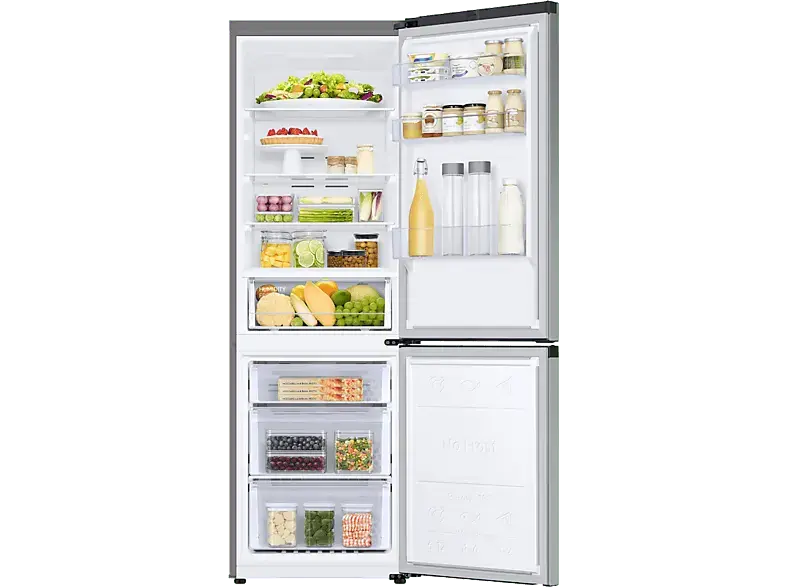 Samsung RB34C600ESA/EF K&uuml;hl- und Gefrierkombination (E, 344 l, 1853 mm hoch, freistehend, No Frost (verminderte Eisbildung), Silber)