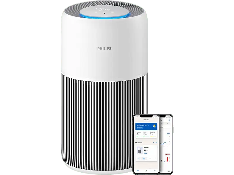 Philips AC2220/10 PureProtect Quiet 2200 Series Intelligenter Luftreiniger Arktiswei&szlig; (28 Watt, Raumgr&ouml;&szlig;e: 109 m&sup2;)