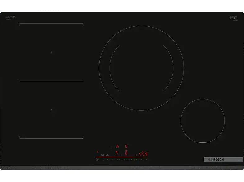 Bosch PVS831HB1E Induktionskochfeld (802 mm breit, 4 Kochfelder, Glaskeramik, Autarkes Kochfeld)
