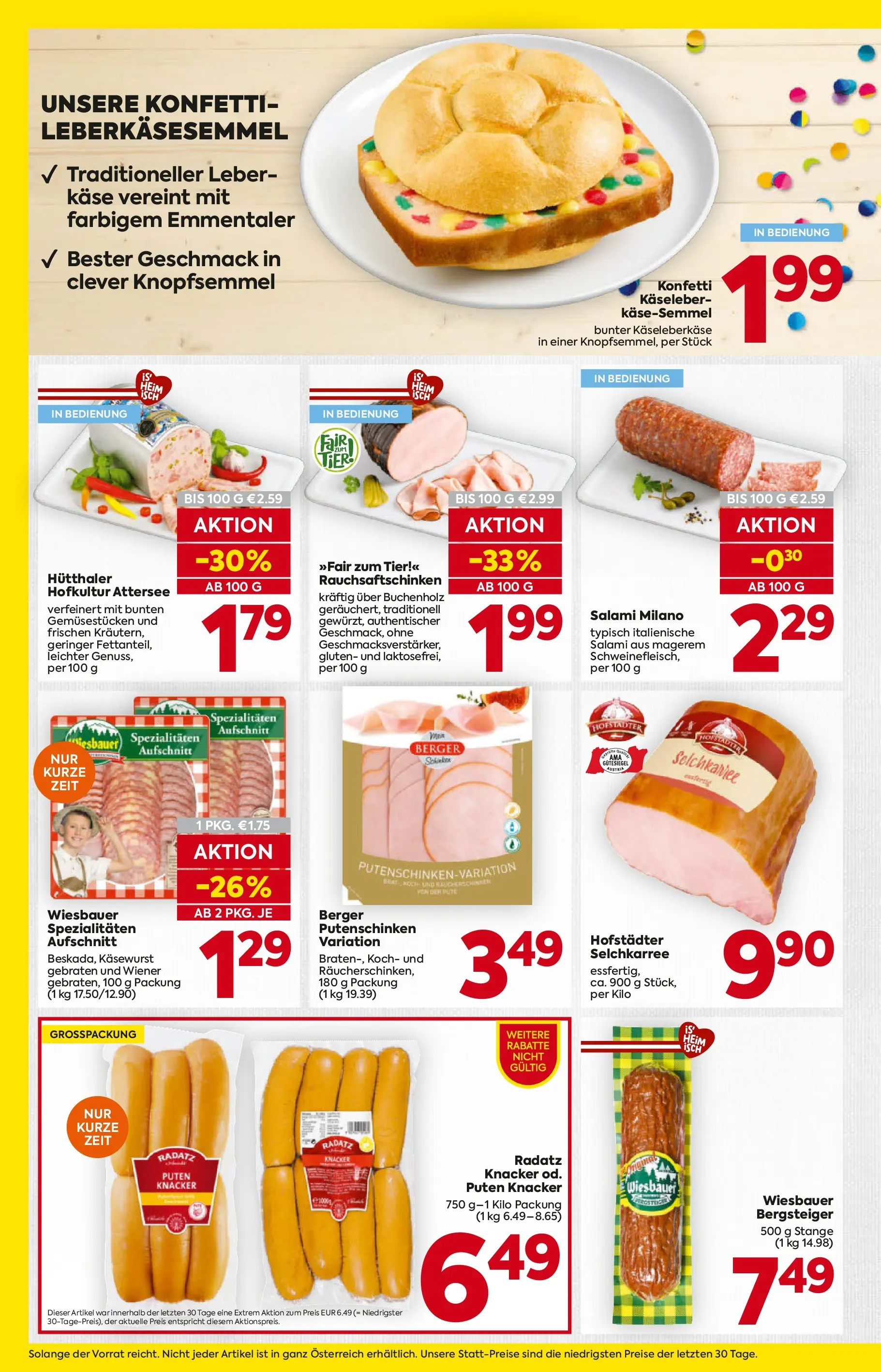 Billa - BILLA: Flugblatt gültig bei BILLA & BILLA PLUS ab 28.01.2026 - Angebote, Prospekt | Seite: 10 | Produkte: Käse, Salami