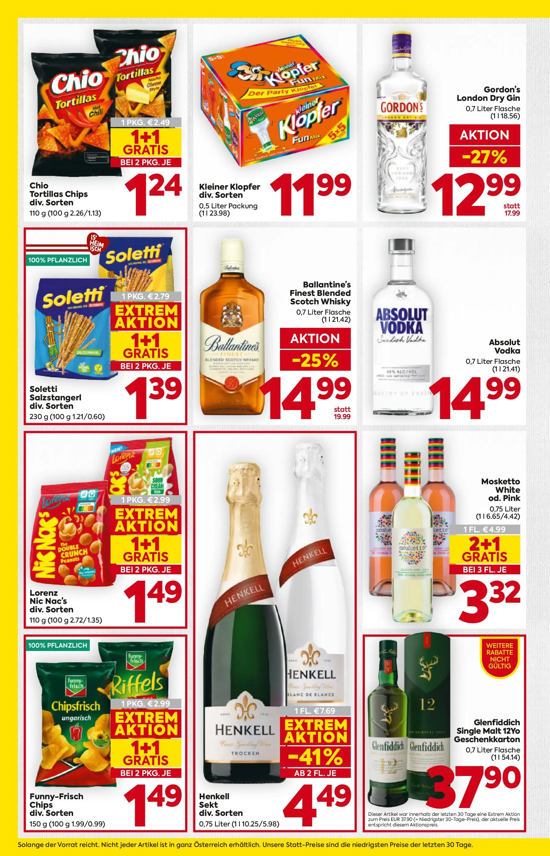 Billa - BILLA: Flugblatt gültig bei BILLA & BILLA PLUS ab 28.01.2026 - Angebote, Prospekt | Seite: 18 | Produkte: Gin, Chips, Chili