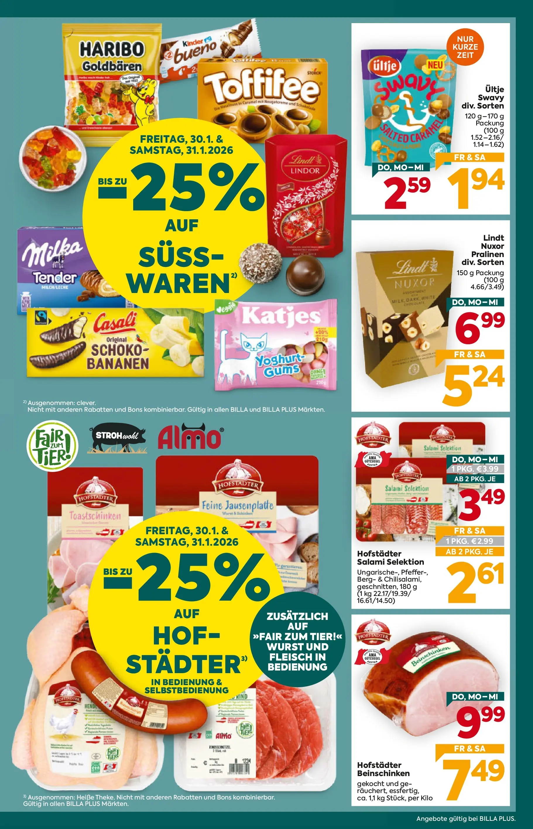 Billa Plus - BILLA PLUS: Flugblatt Oberösterreich von 28.01.2026 - Aktuelle Angebote | Seite: 3 | Produkte: Pfeffer, Wurst, Schokolade, Salami