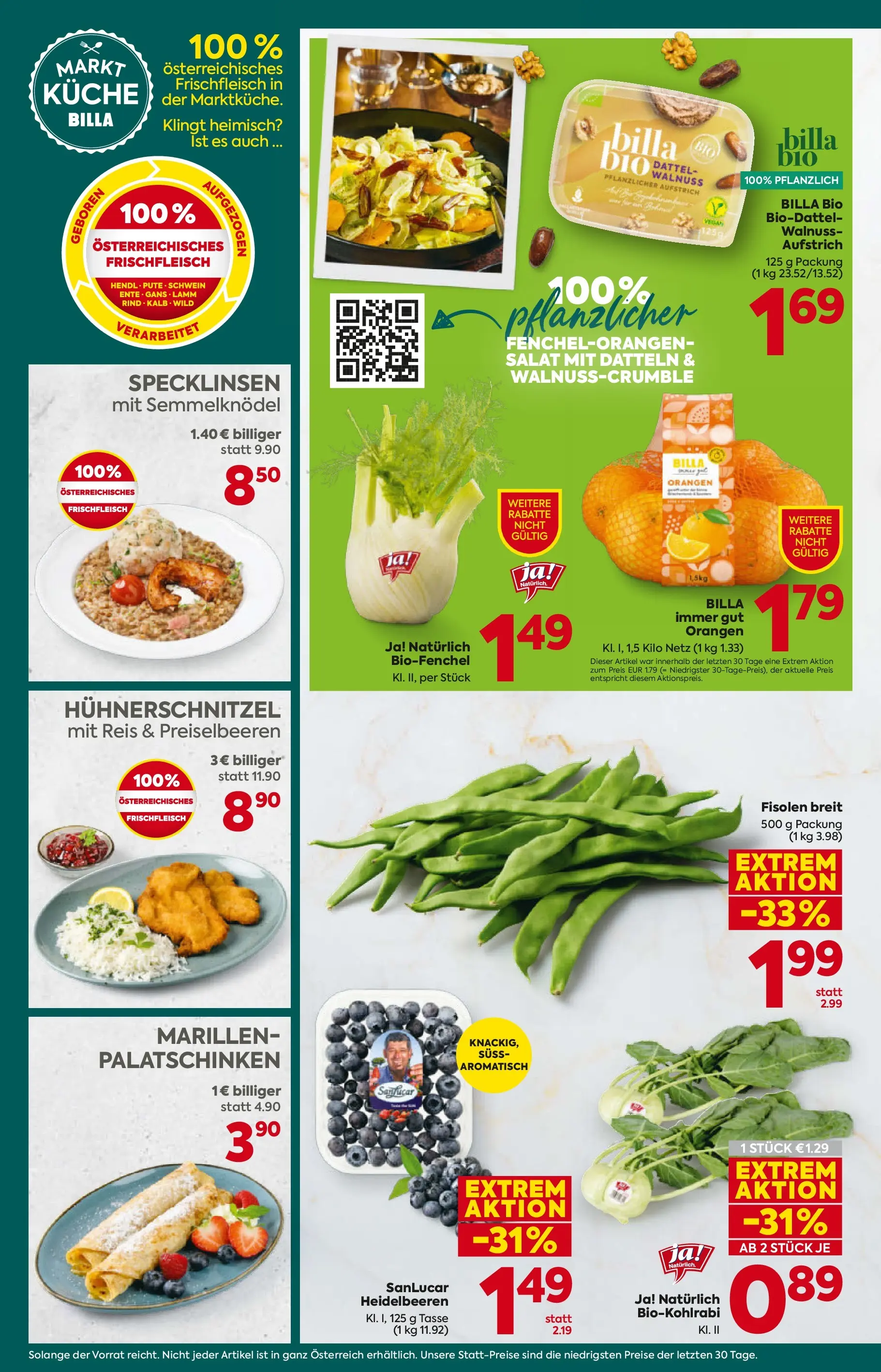 Billa Plus - BILLA PLUS: Flugblatt Oberösterreich von 28.01.2026 - Aktuelle Angebote | Seite: 10 | Produkte: Salat, Dattel, Orangen, Reis