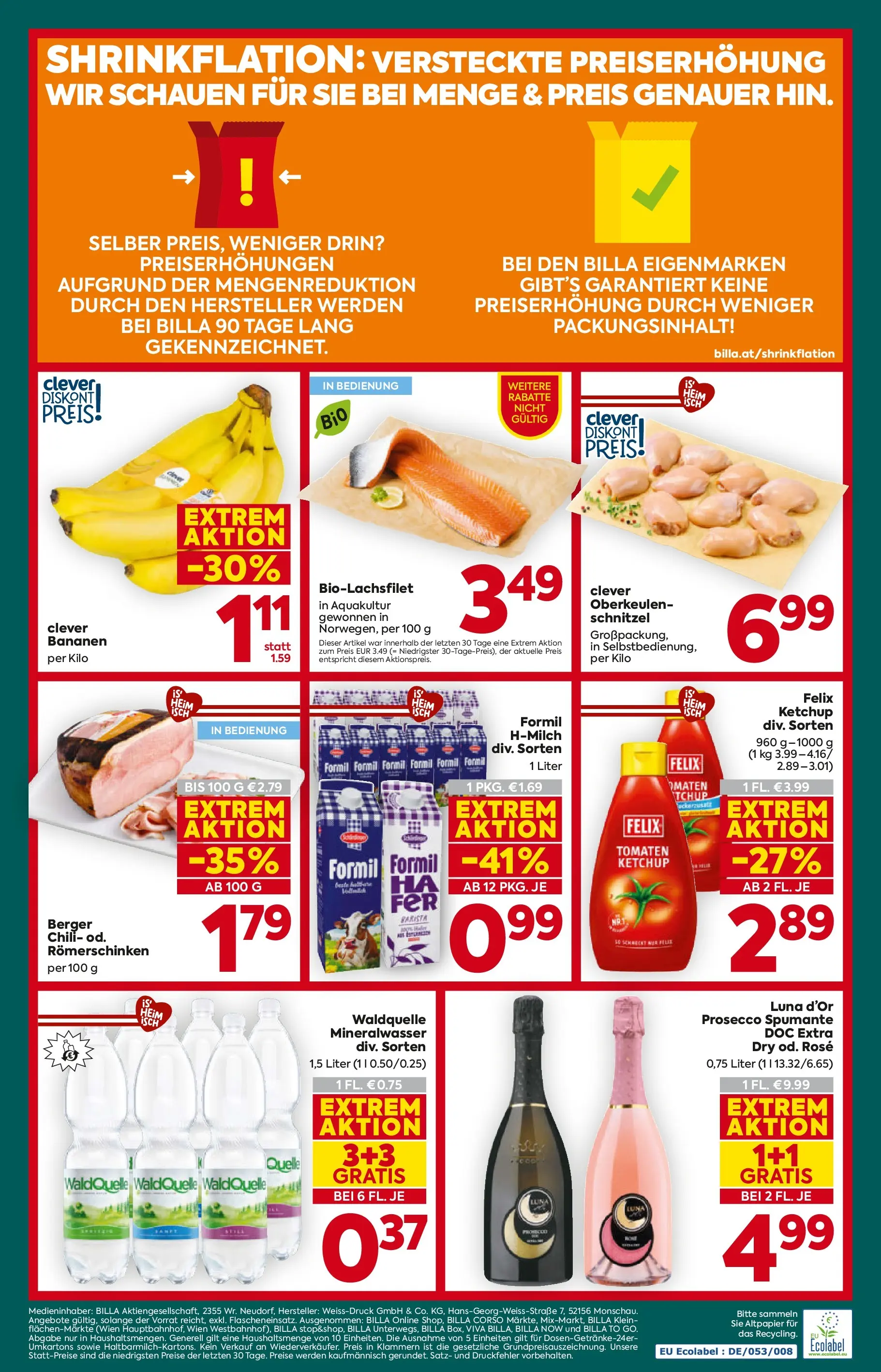 Billa Plus - BILLA PLUS: Flugblatt Oberösterreich von 28.01.2026 - Aktuelle Angebote | Seite: 20 | Produkte: Ketchup, Chili, Tomaten, Bananen