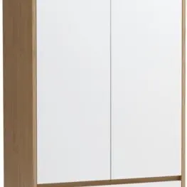 JYSK Dulap BILLUND 80x193 2 uși/2 sertare alb/stejar natur