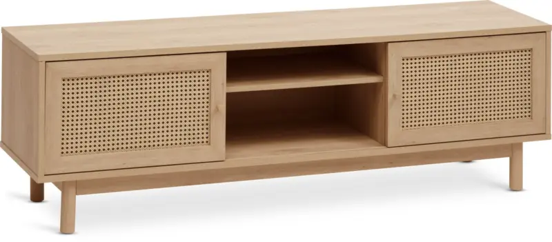 JYSK ТВ шкаф HALMSTAD 2 плъзгащи врати цвят топъл дъб