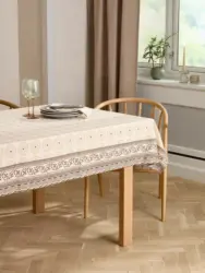 JYSK Покривка за маса BRUNMYRAK 140x240 цвят лате/кафява