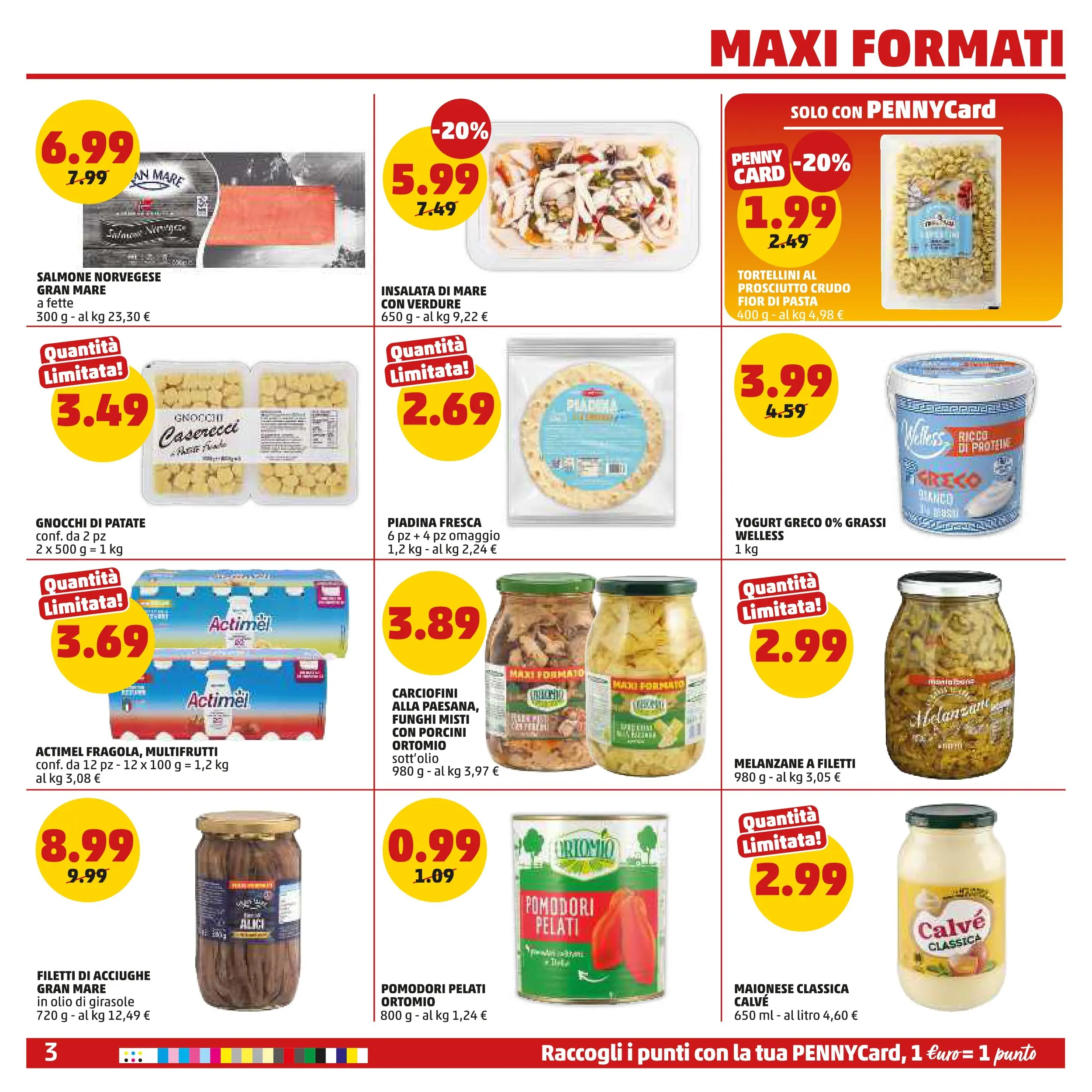 Volantino PENNY dal 28/01/2026 anteprima > (PENNY - Dal 29 gennaio all'8 febbraio) | Pagina: 3 | Prodotti: Salmone, Insalata, Olio di girasole, Alici