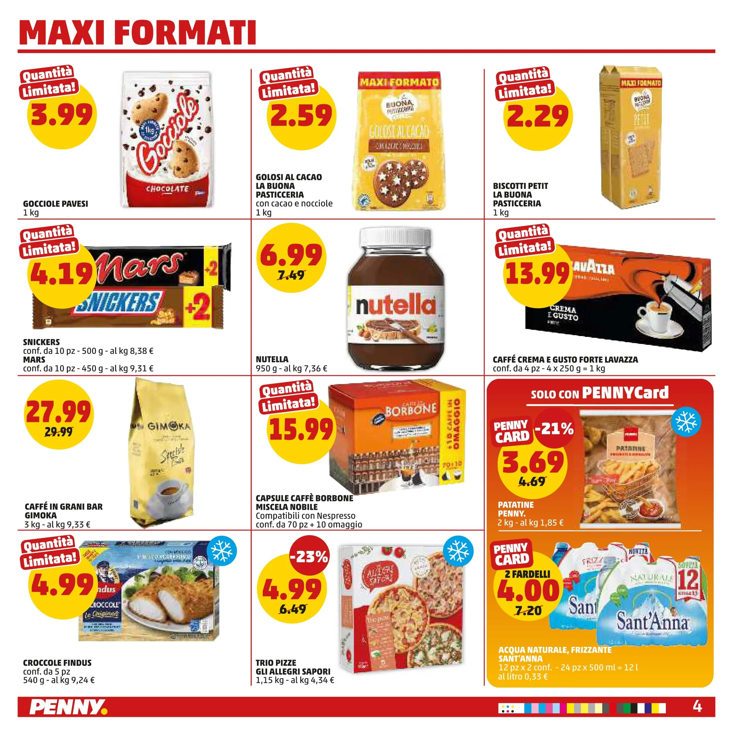 Volantino PENNY dal 28/01/2026 anteprima > (PENNY - Dal 29 gennaio all'8 febbraio) | Pagina: 4 | Prodotti: Biscotti, Nocciole, Nutella, Cacao