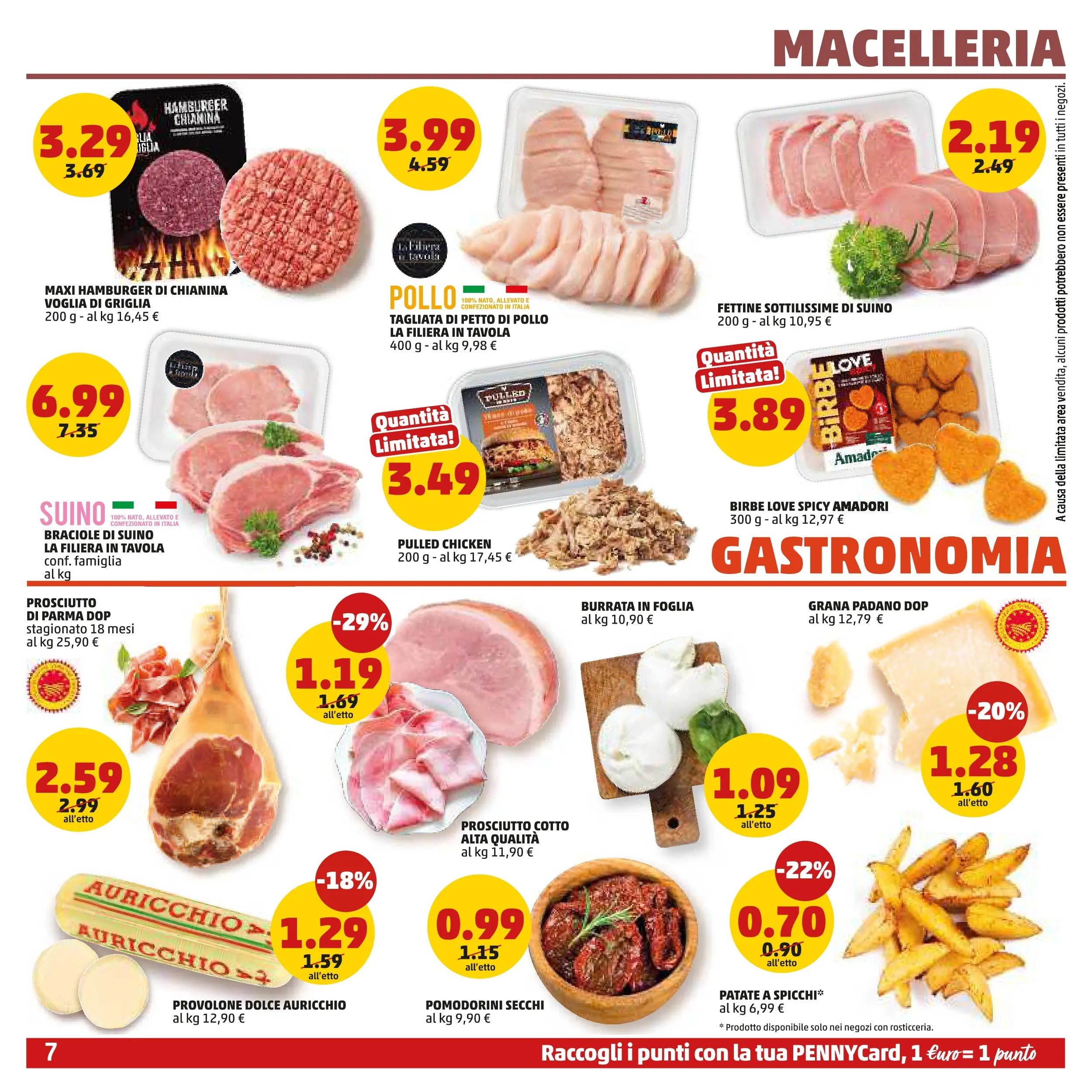 Volantino PENNY dal 28/01/2026 anteprima > (PENNY - Dal 29 gennaio all'8 febbraio) | Pagina: 7 | Prodotti: Pomodorini, Provolone, Prosciutto di Parma, Burrata