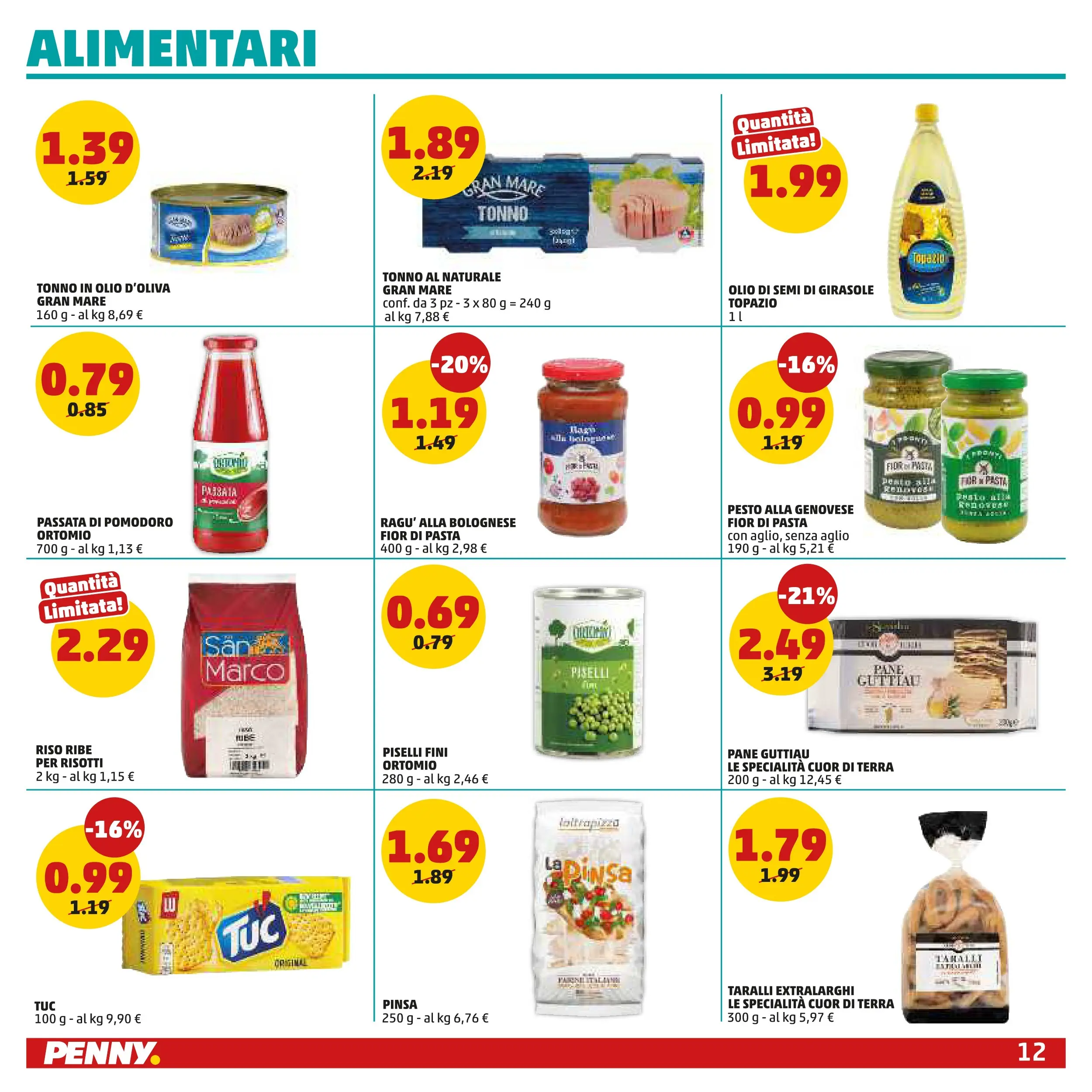 Volantino PENNY dal 28/01/2026 anteprima > (PENNY - Dal 29 gennaio all'8 febbraio) | Pagina: 12 | Prodotti: Pomodoro, Aglio, Passata di pomodoro, Terra