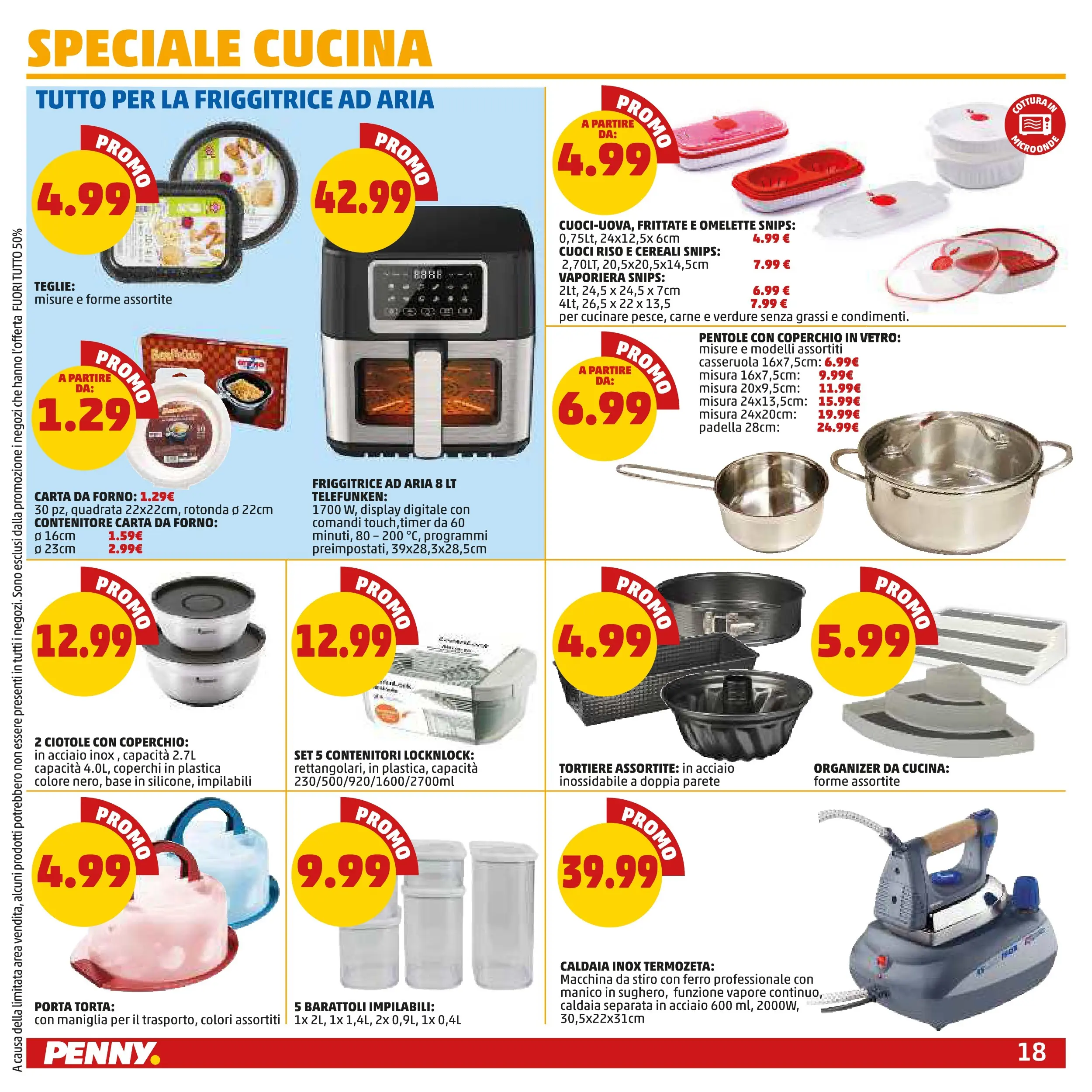 Volantino PENNY dal 28/01/2026 anteprima > (PENNY - Dal 29 gennaio all'8 febbraio) | Pagina: 18 | Prodotti: Friggitrice ad aria, Riso, Contenitore, Barattoli
