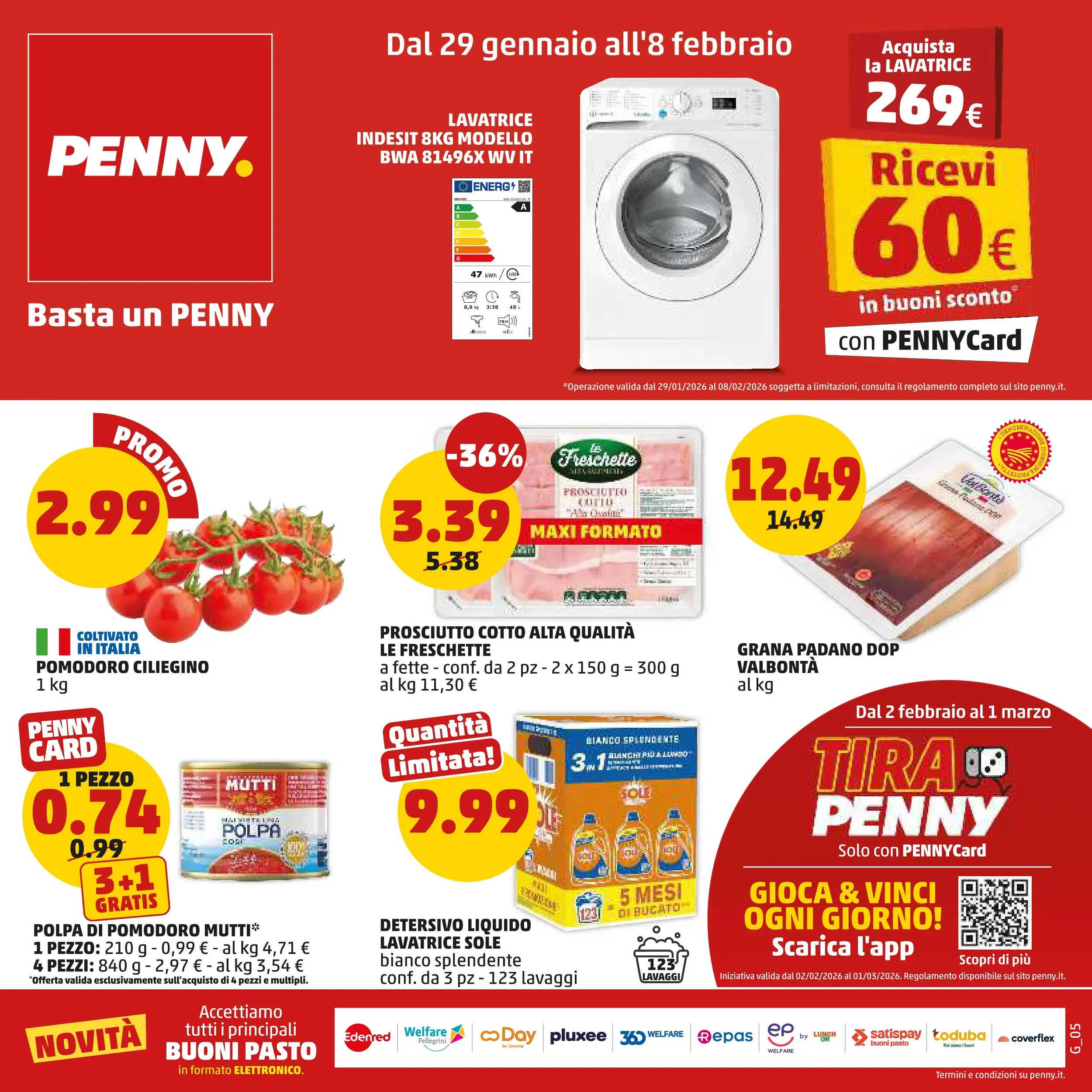 Volantino PENNY dal 28/01/2026 anteprima > (PENNY - Dal 29 gennaio all'8 febbraio) | Pagina: 1