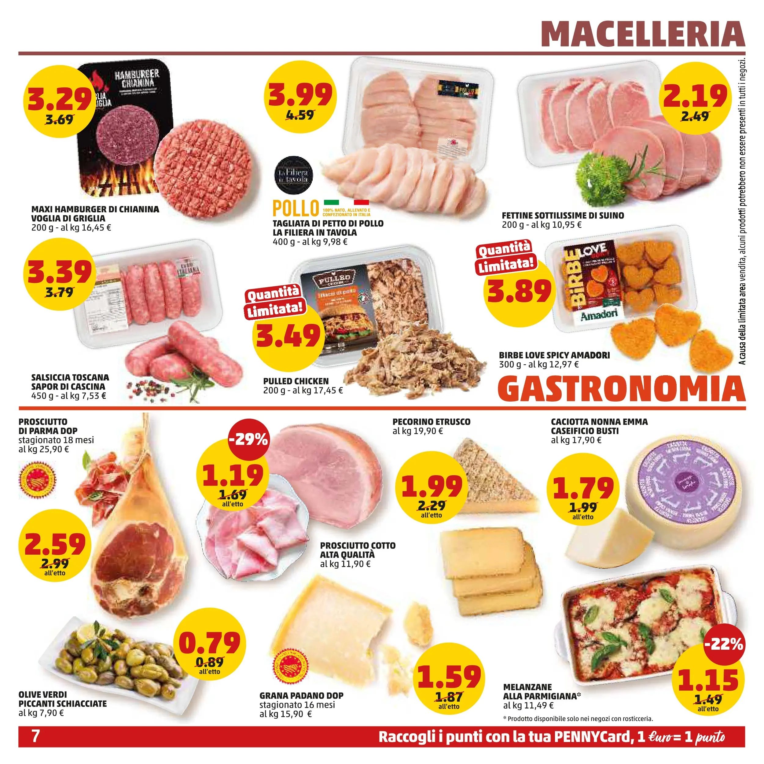 Volantino PENNY dal 28/01/2026 anteprima > (PENNY - Dal 29 gennaio all'8 febbraio) | Pagina: 7 | Prodotti: Prosciutto di Parma, Suino, Prosciutto, Griglia