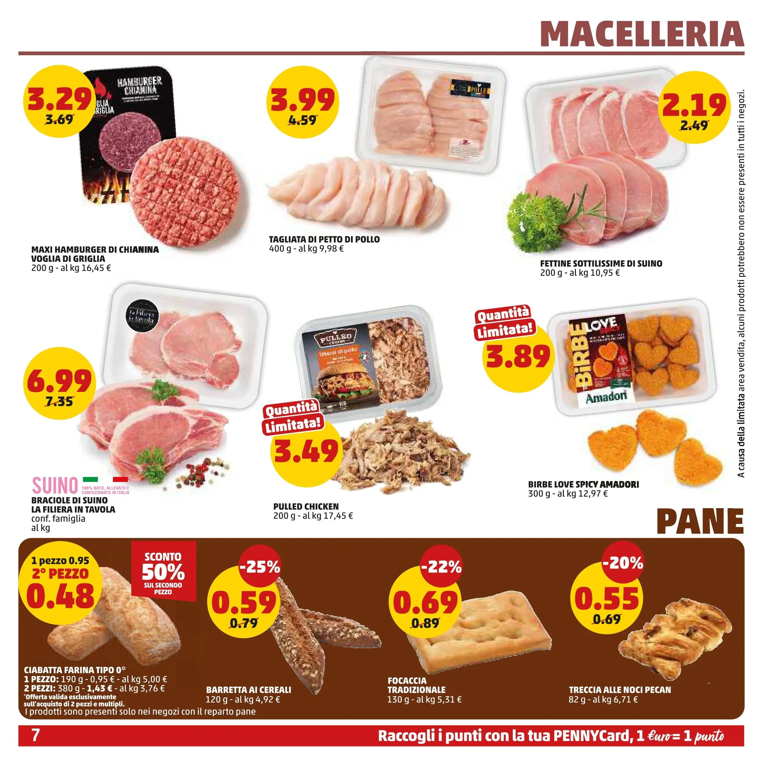 Volantino PENNY dal 28/01/2026 anteprima > (PENNY - Dal 29 gennaio all'8 febbraio) | Pagina: 7 | Prodotti: Pane, Cereali, Farina, Hamburger