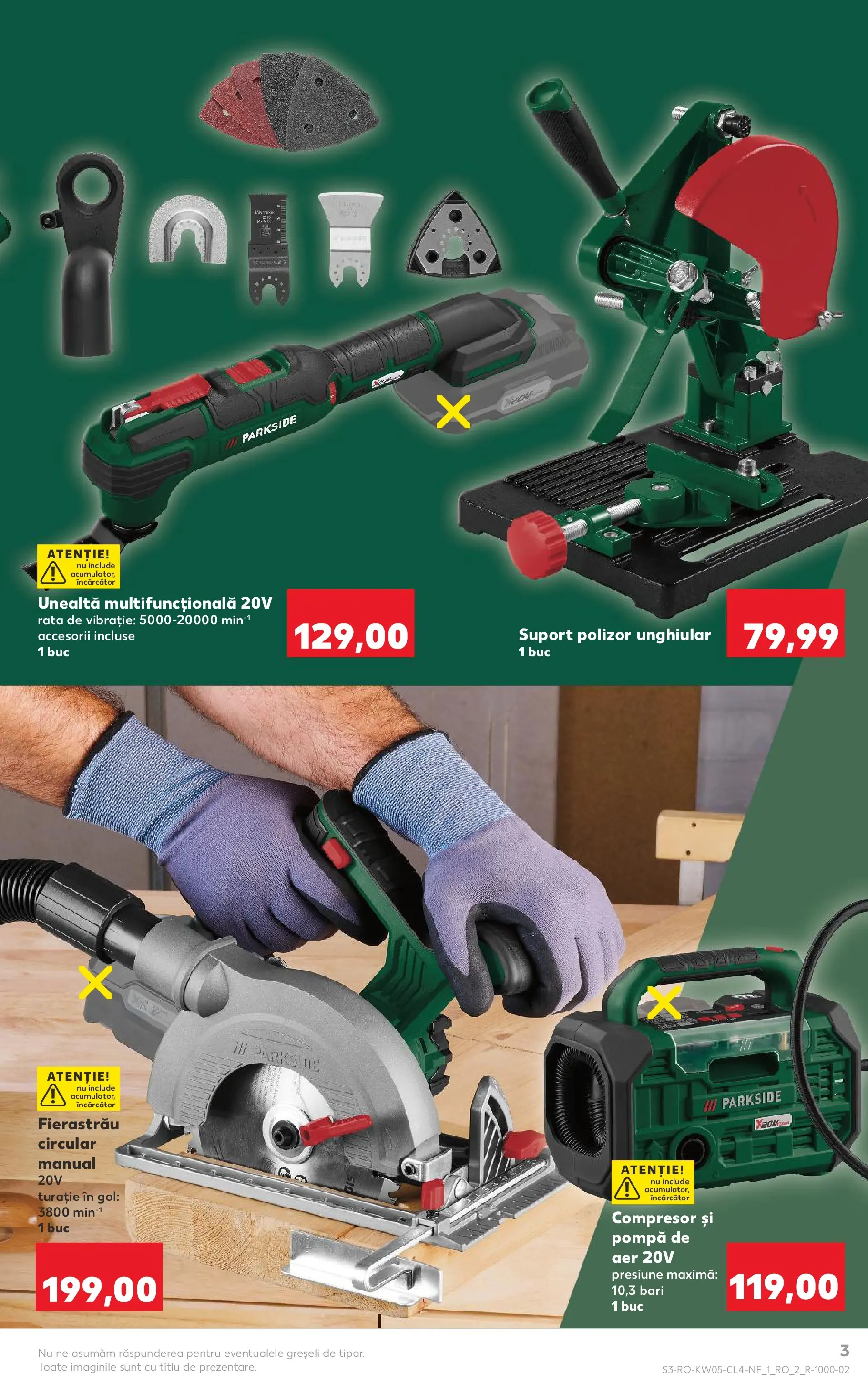 Catalog Kaufland - Domnesti 27.01.2026 - Revista si Oferta | Pagină: 3 | Produse: Încărcător, Kaşe, Polizor, Rață