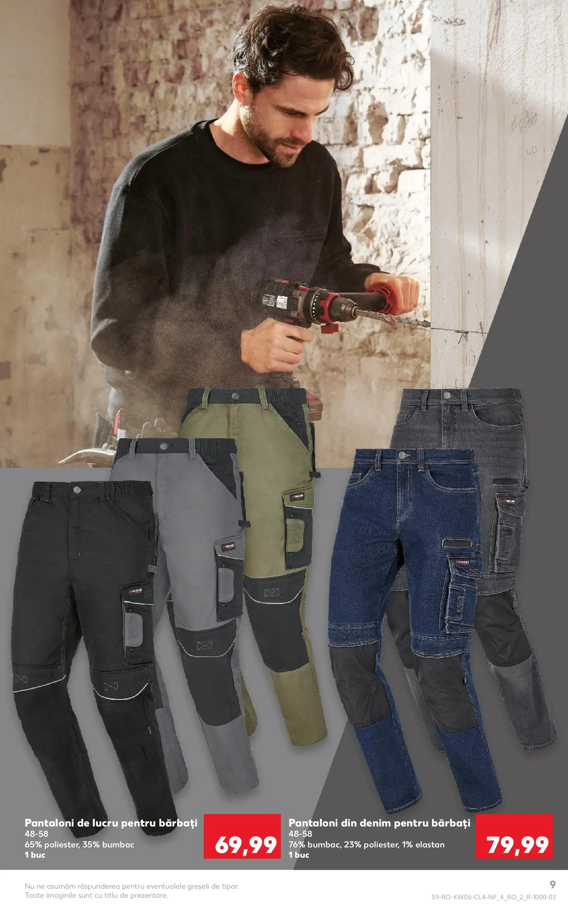 Catalog Kaufland - Domnesti 27.01.2026 - Revista si Oferta | Pagină: 9 | Produse: Pantaloni