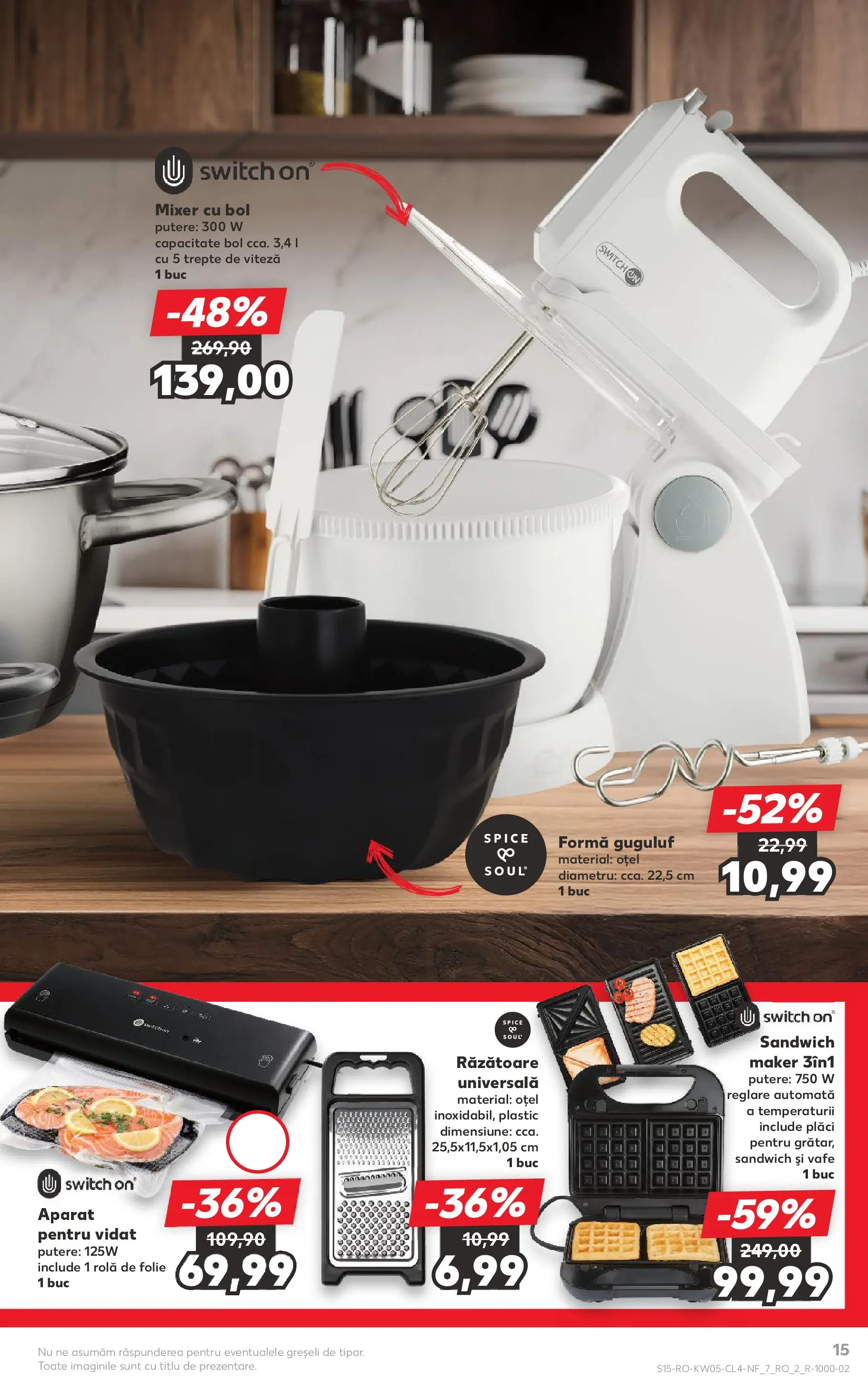 Catalog Kaufland - Domnesti 27.01.2026 - Revista si Oferta | Pagină: 15 | Produse: Mixer, Bol, Răzătoare