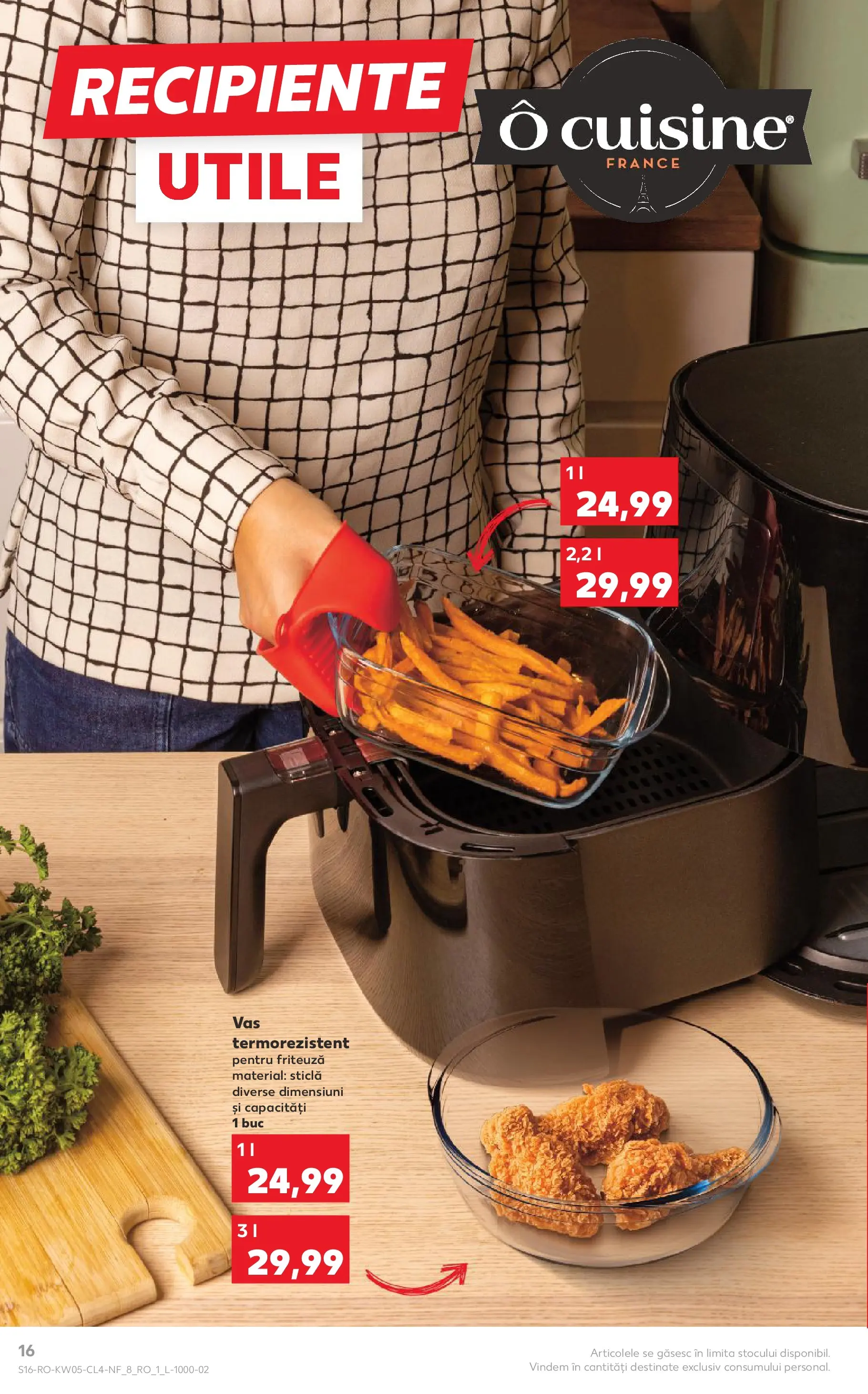 Catalog Kaufland - Domnesti 27.01.2026 - Revista si Oferta | Pagină: 16 | Produse: Friteuză, Recipiente