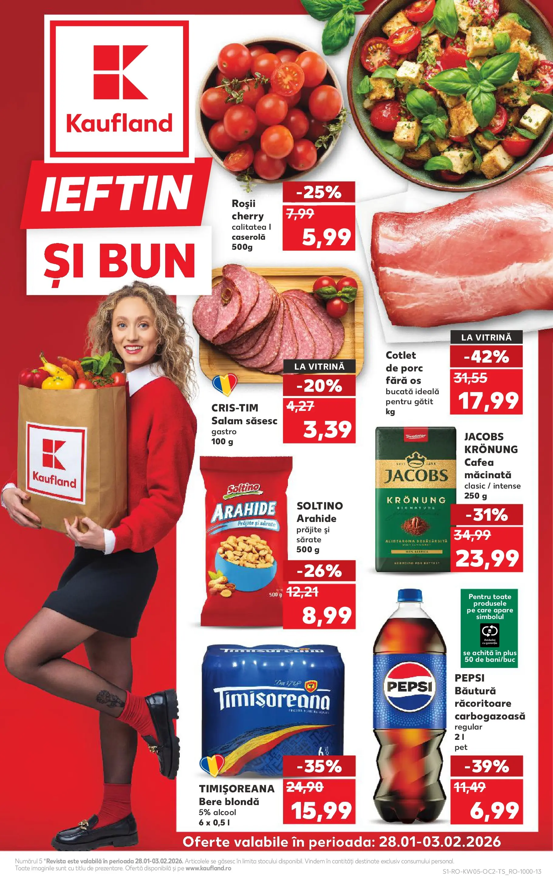 Catalog Kaufland - Domnesti 28.01.2026 - Revista si Oferta | Pagină: 1 | Produse: Lait de coco, Vitrină, Arahide, Köpek çiti