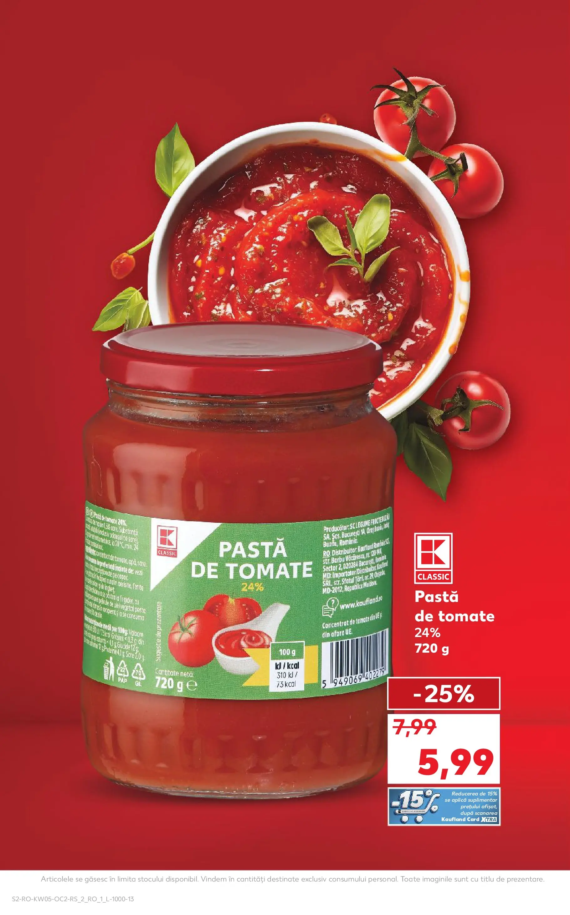 Catalog Kaufland - Domnesti 28.01.2026 - Revista si Oferta | Pagină: 2 | Produse: Șal, Pastă de tomate, Rom, Pește