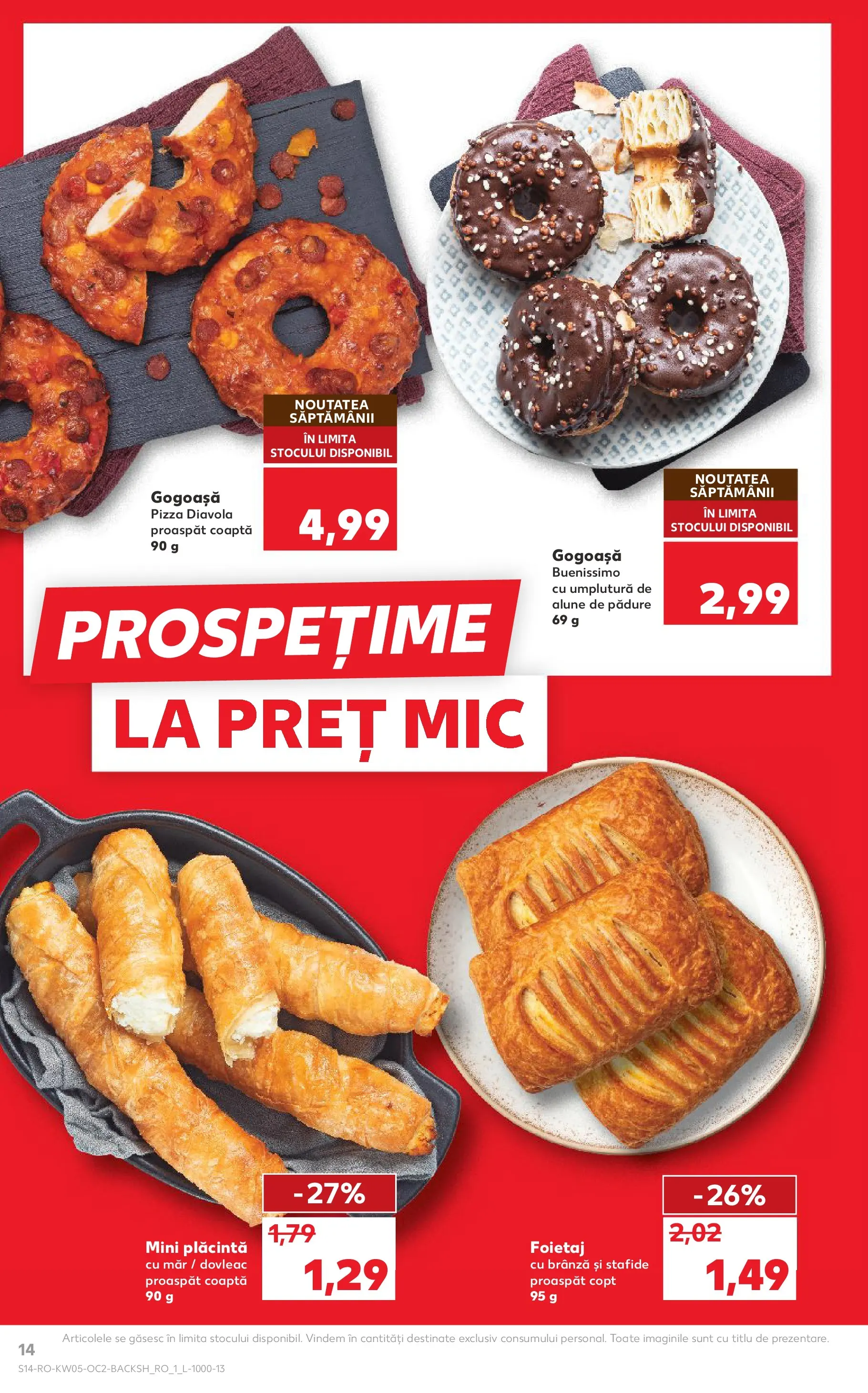 Catalog Kaufland - Domnesti 28.01.2026 - Revista si Oferta | Pagină: 14 | Produse: Plăcintă, Alune, Brânză, Stafide