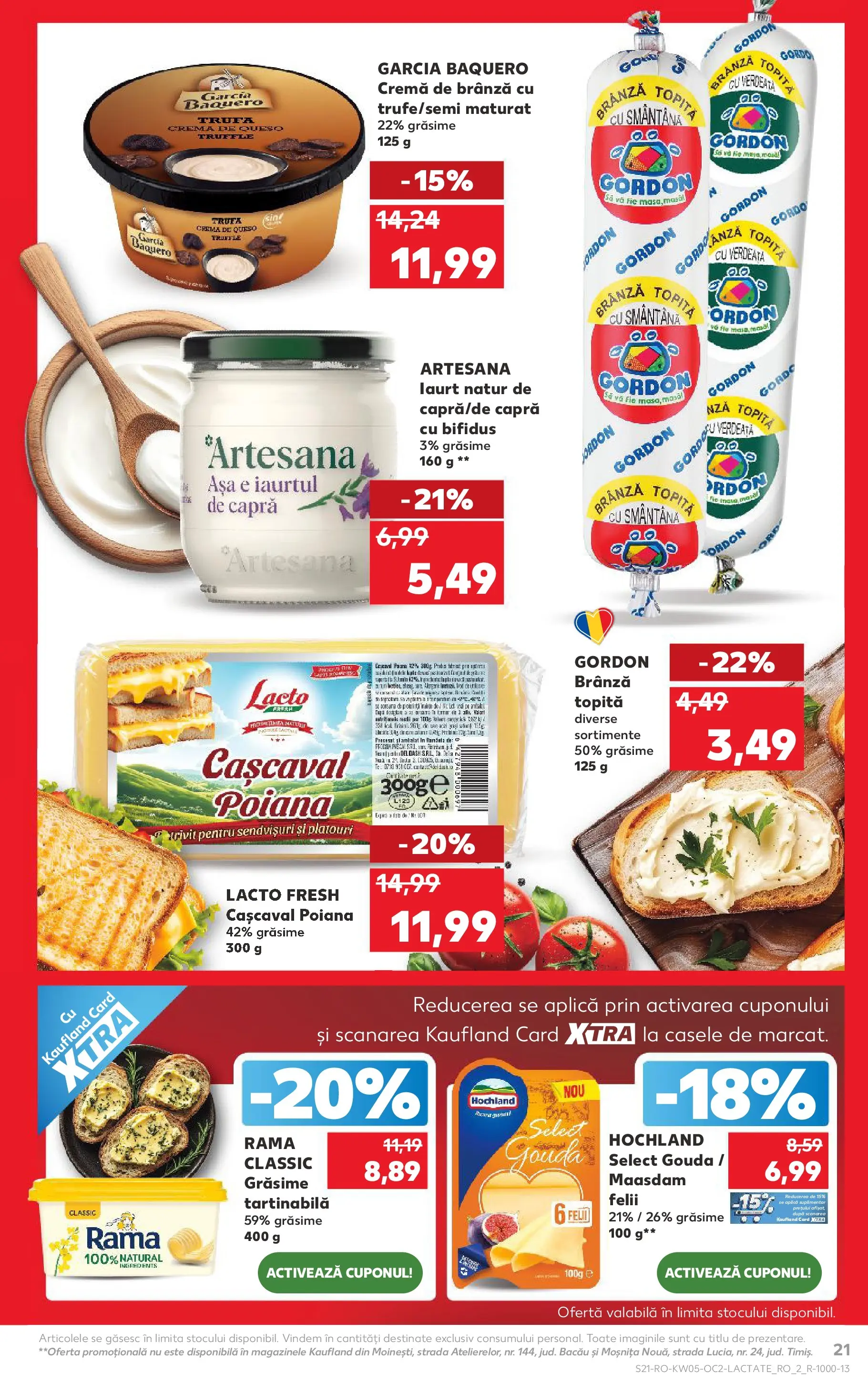 Catalog Kaufland - Domnesti 28.01.2026 - Revista si Oferta | Pagină: 21 | Produse: Masă, Cașcaval, Brânză, Smântână
