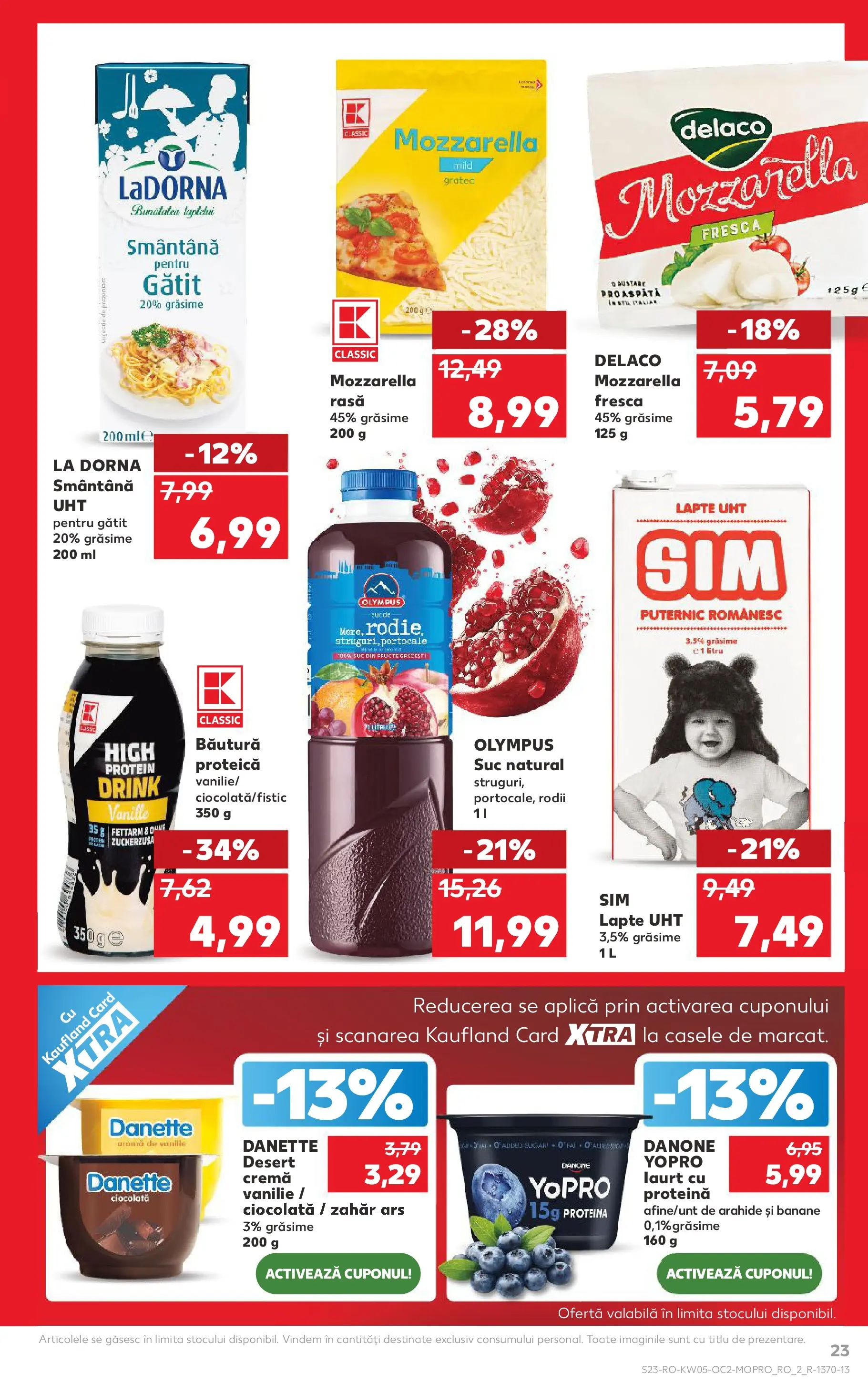 Catalog Kaufland - Slatina 28.01.2026 - Revista si Oferta | Pagină: 23 | Produse: Arahide, Lapte, Cremă, Portocale