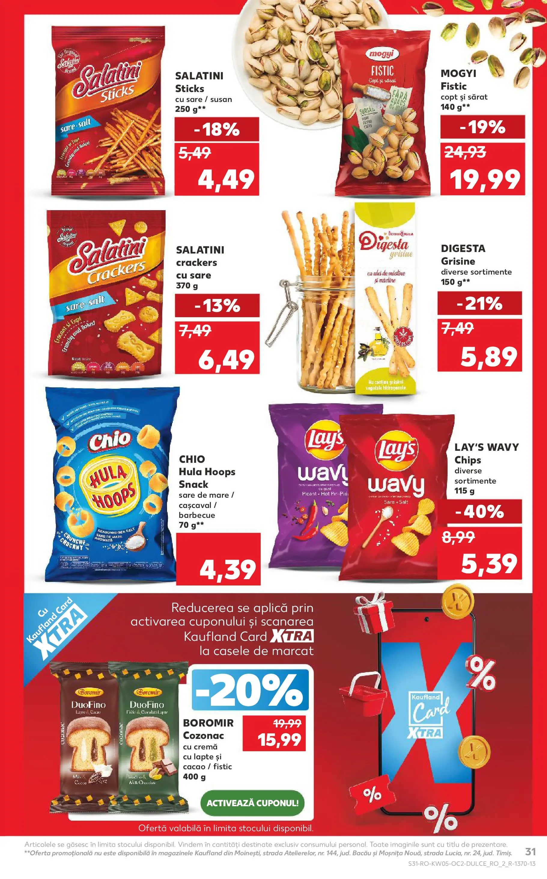 Catalog Kaufland - Slatina 28.01.2026 - Revista si Oferta | Pagină: 31 | Produse: Cașcaval, Lapte, Cacao, Sare
