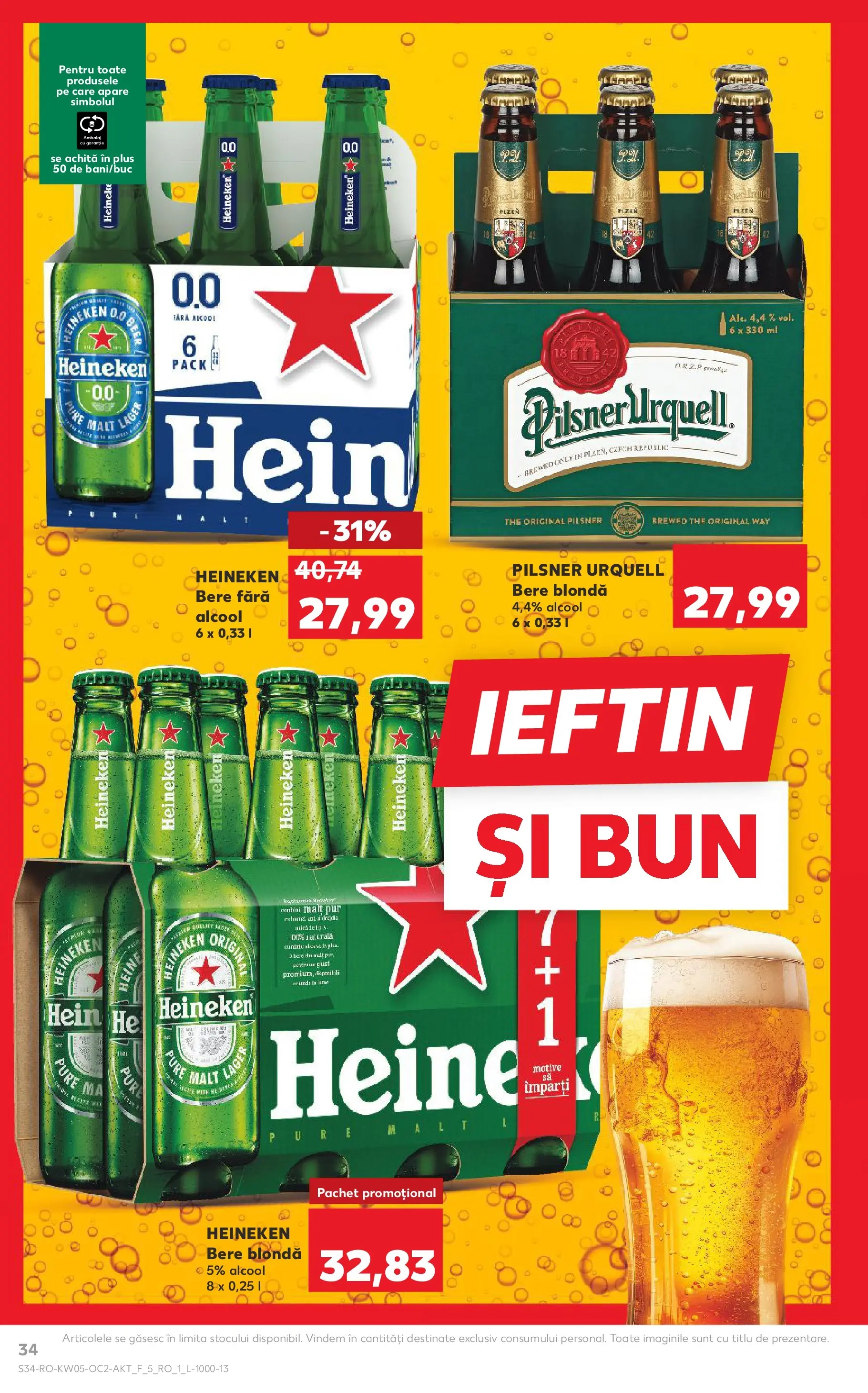 Catalog Kaufland - Domnesti 28.01.2026 - Revista si Oferta | Pagină: 34 | Produse: Bere