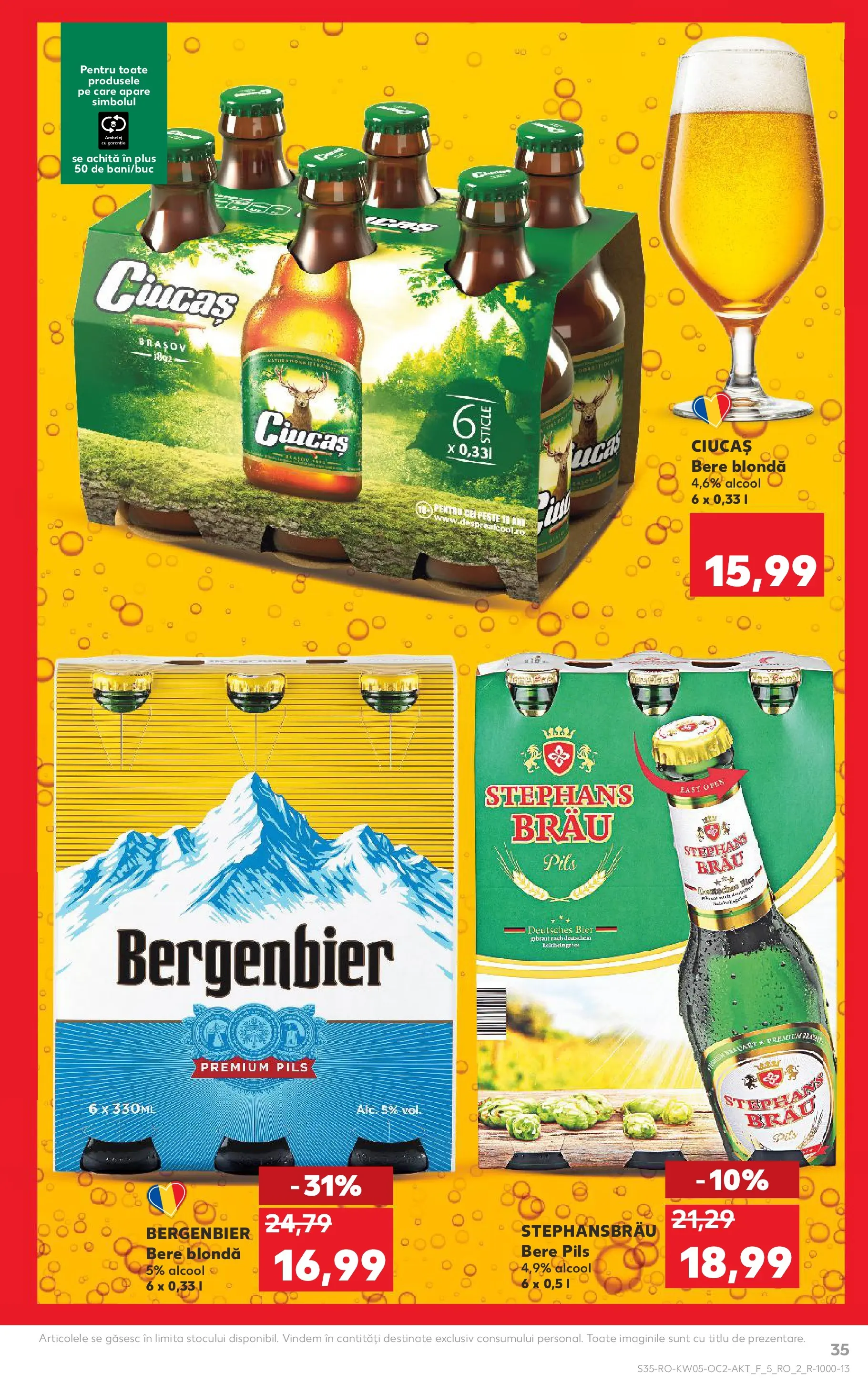Catalog Kaufland - Domnesti 28.01.2026 - Revista si Oferta | Pagină: 35 | Produse: Bere, Plastik Kulübe