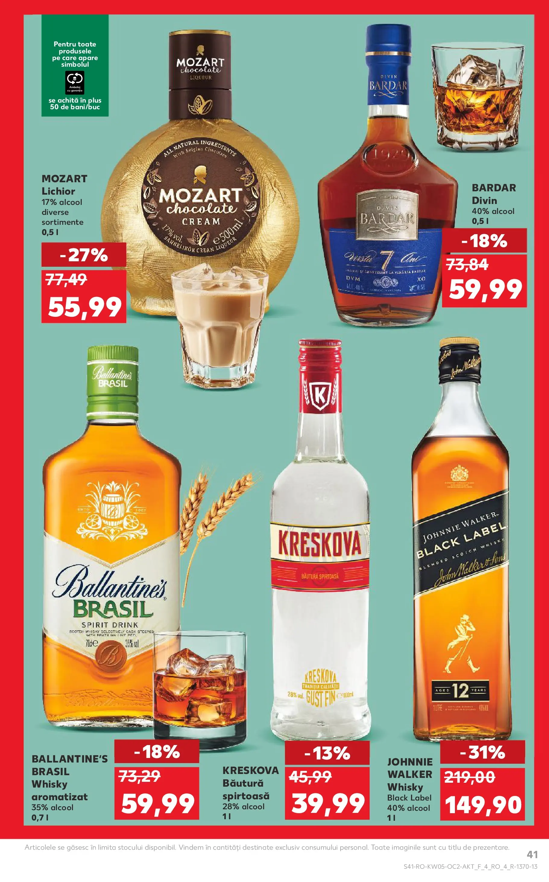 Catalog Kaufland - Slatina 28.01.2026 - Revista si Oferta | Pagină: 41 | Produse: Lichior