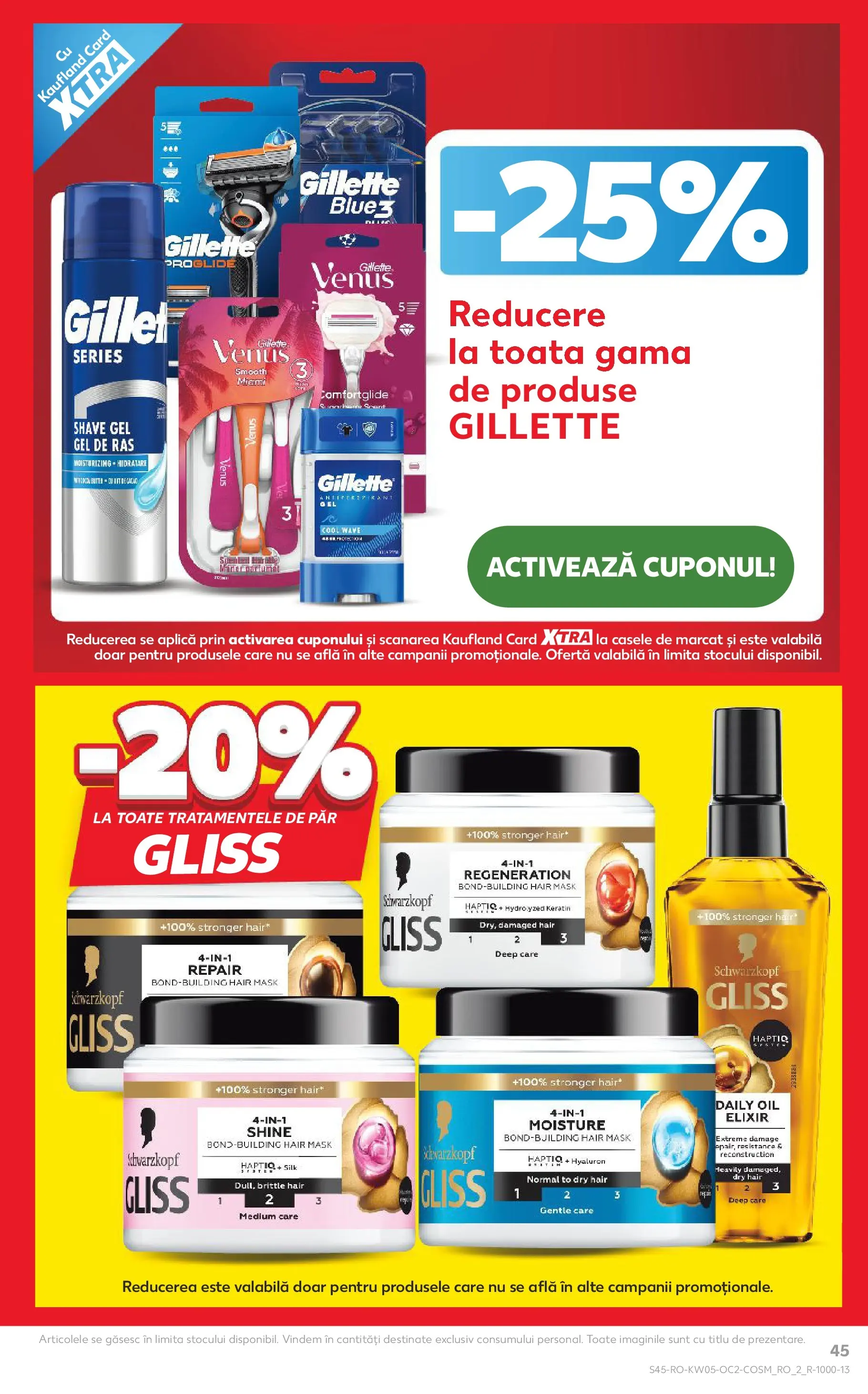 Catalog Kaufland - Domnesti 28.01.2026 - Revista si Oferta | Pagină: 45 | Produse: Gel de ras, Elixir, Antiperspirant