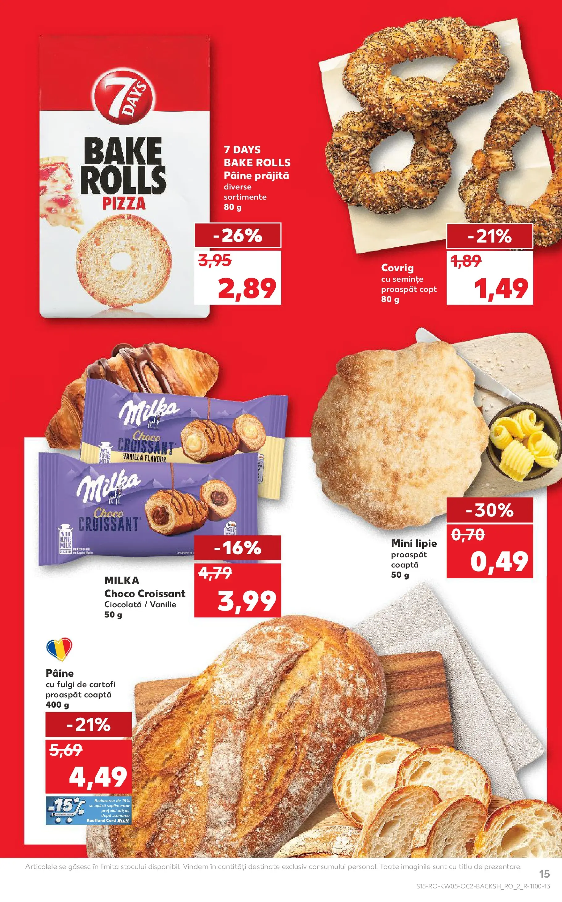 Catalog Kaufland - Arad 28.01.2026 - Revista si Oferta | Pagină: 15 | Produse: Semințe, Pâine, Ciocolată, Cartofi