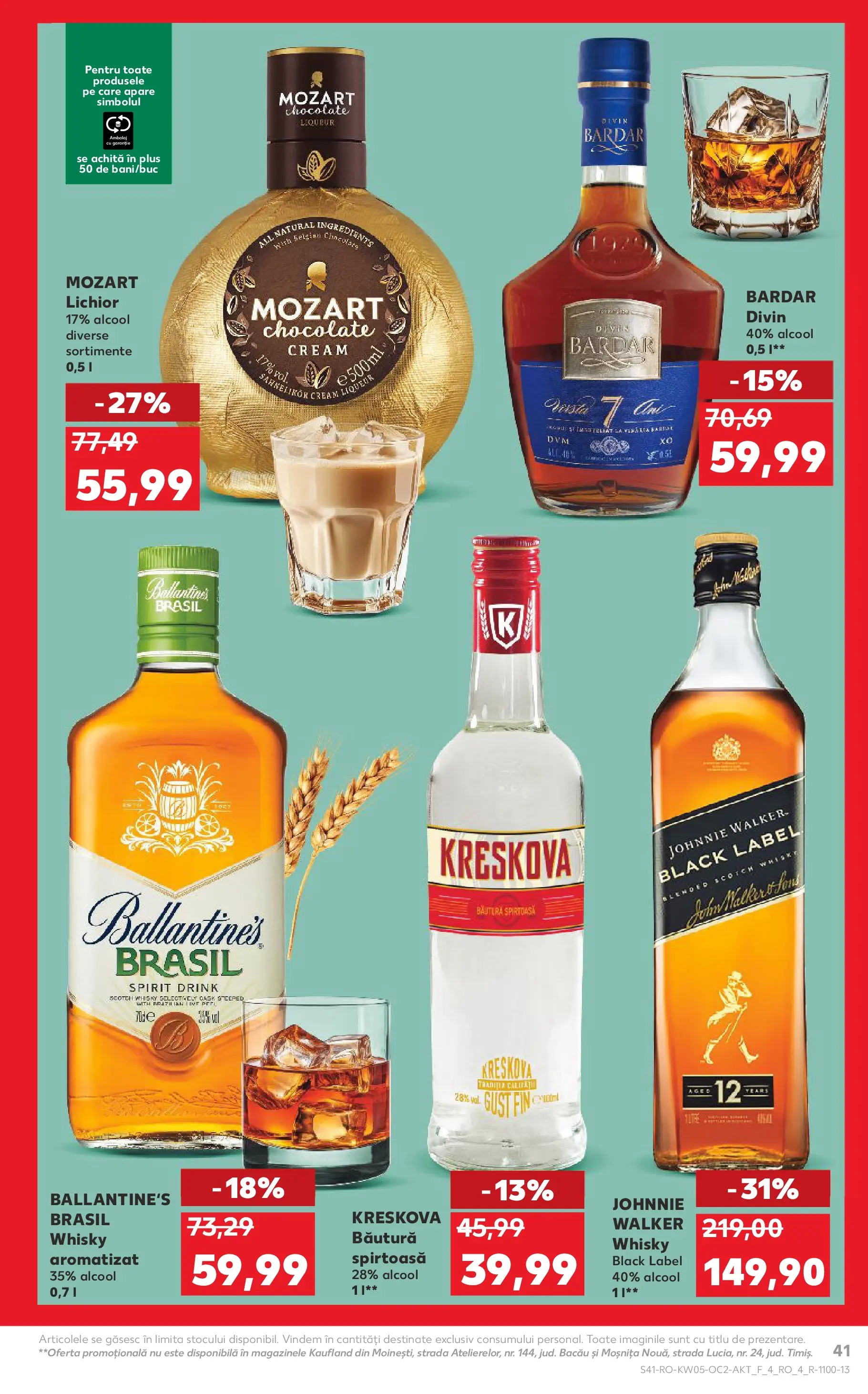 Catalog Kaufland - Arad 28.01.2026 - Revista si Oferta | Pagină: 41 | Produse: Lichior, Vodka