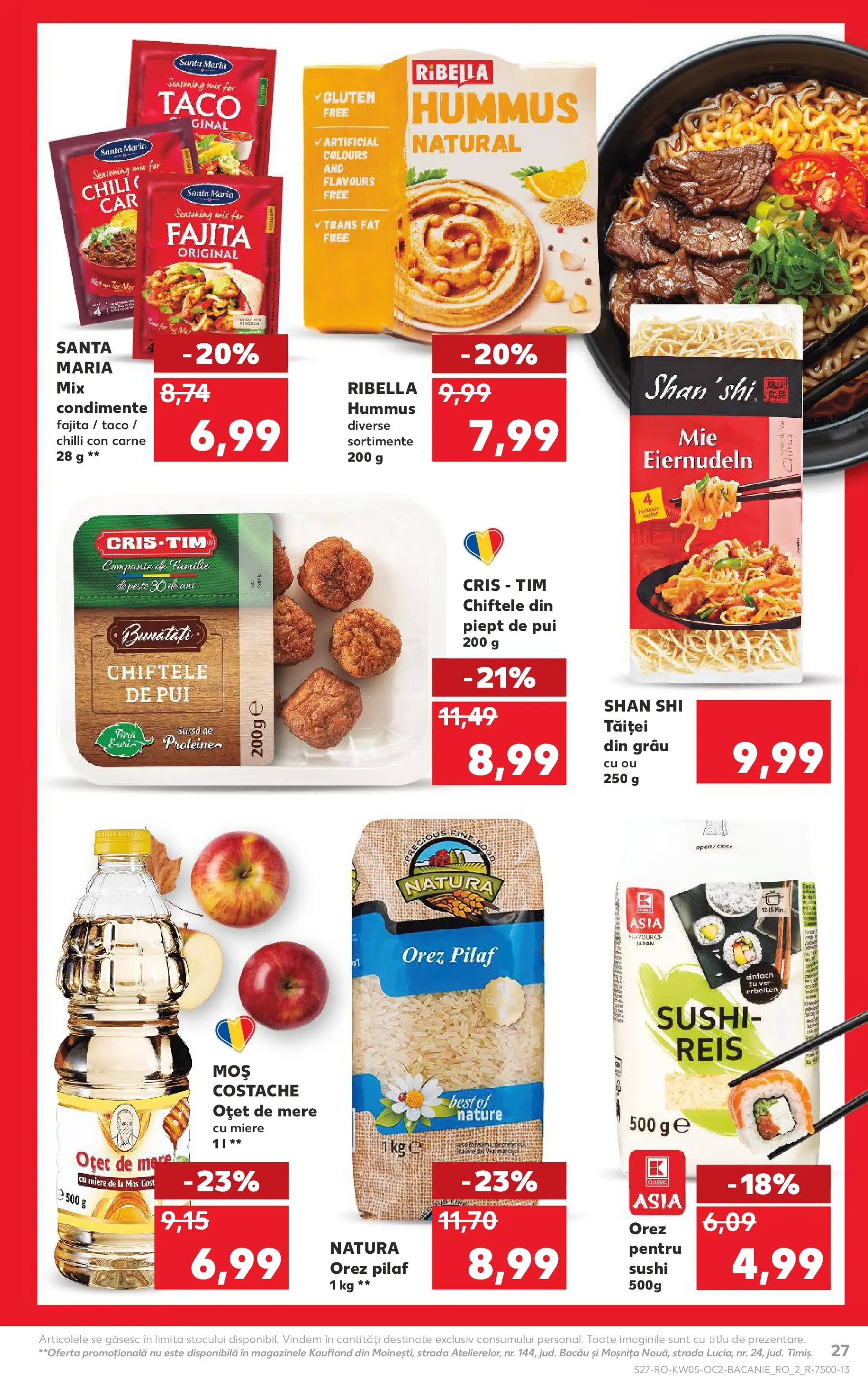 Catalog Kaufland - Viseu de Sus 28.01.2026 - Revista si Oferta | Pagină: 27 | Produse: Chilli, Orez, Noodles, Condimente
