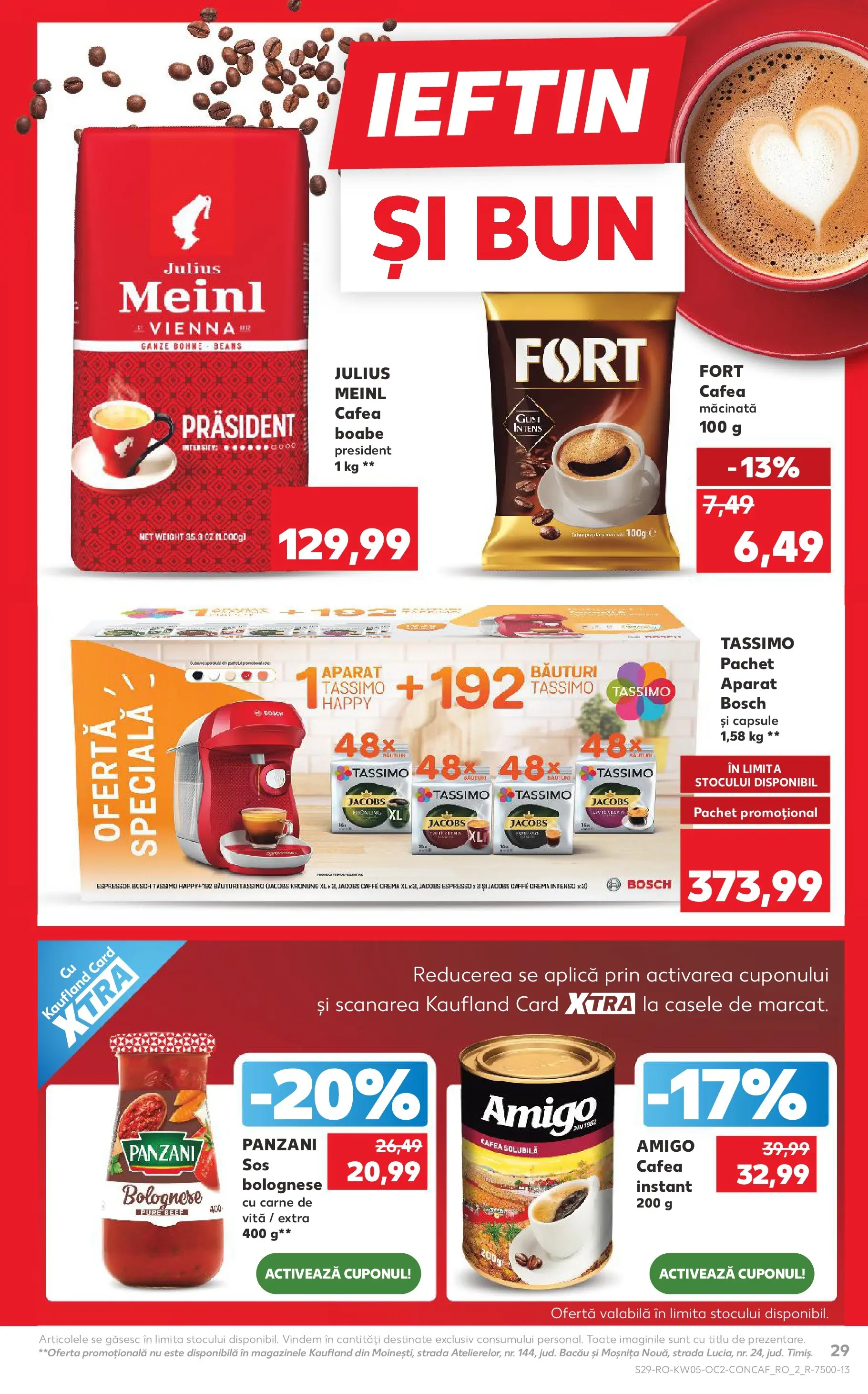 Catalog Kaufland - Viseu de Sus 28.01.2026 - Revista si Oferta | Pagină: 29 | Produse: Köpek çiti, Cafea, Carne De Vită, Sos
