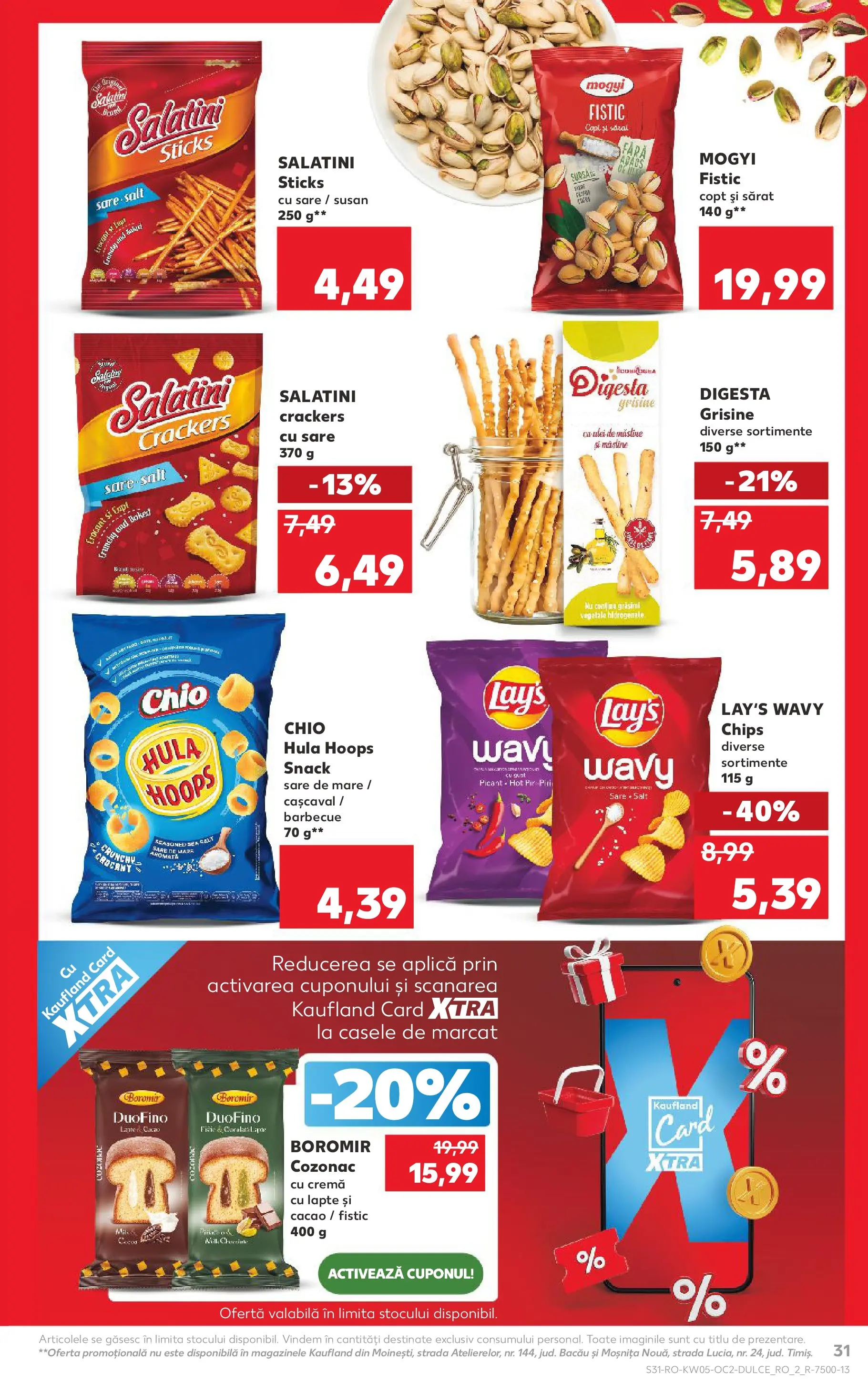 Catalog Kaufland - Viseu de Sus 28.01.2026 - Revista si Oferta | Pagină: 31 | Produse: Cașcaval, Cremă, Cacao, Sare