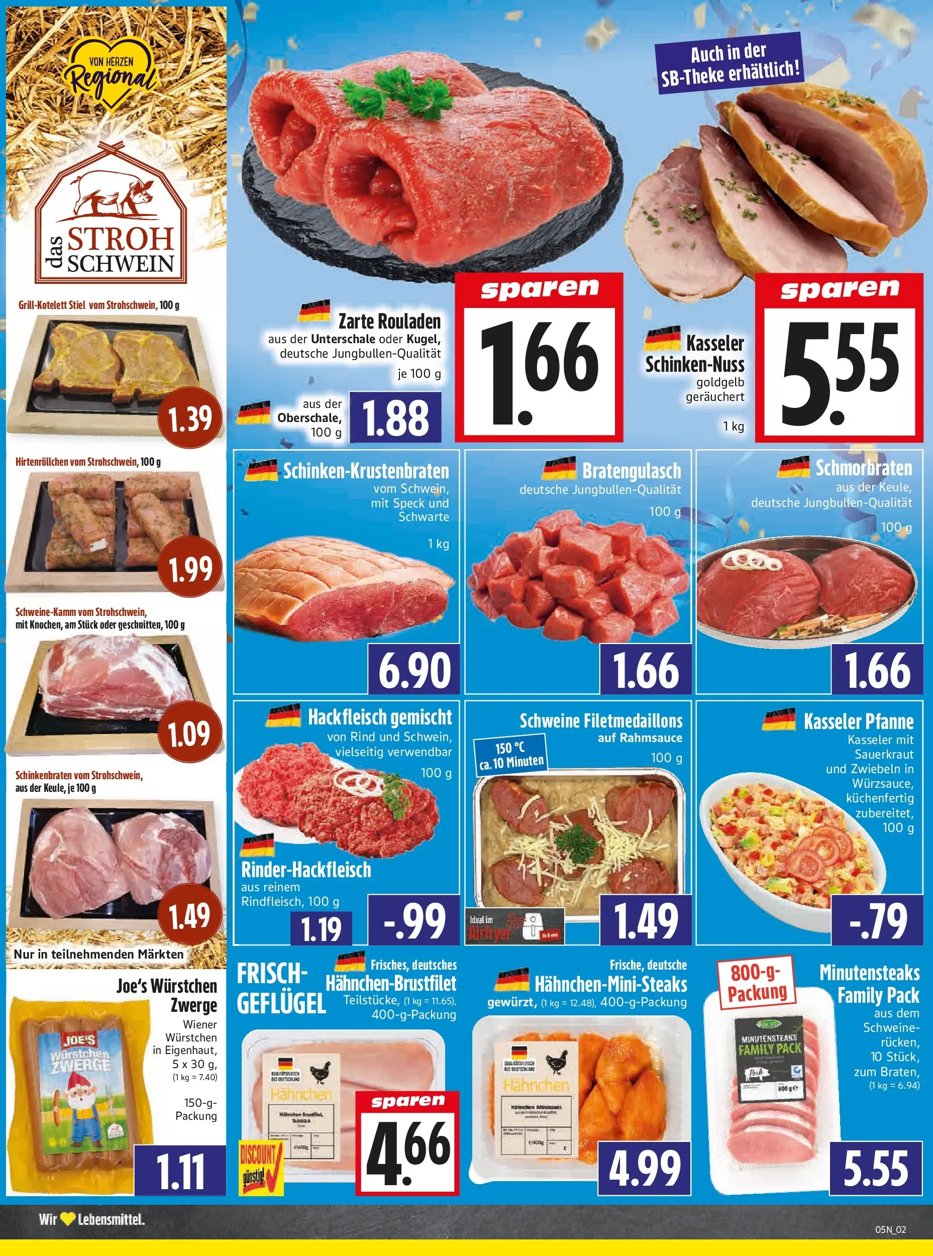 Entdecke - Edeka Hahner: Wochenangebote (ab 25.01.2026) zum Blättern | Seite: 4 | Produkte: Hahnchen, Zwiebeln, Hackfleisch